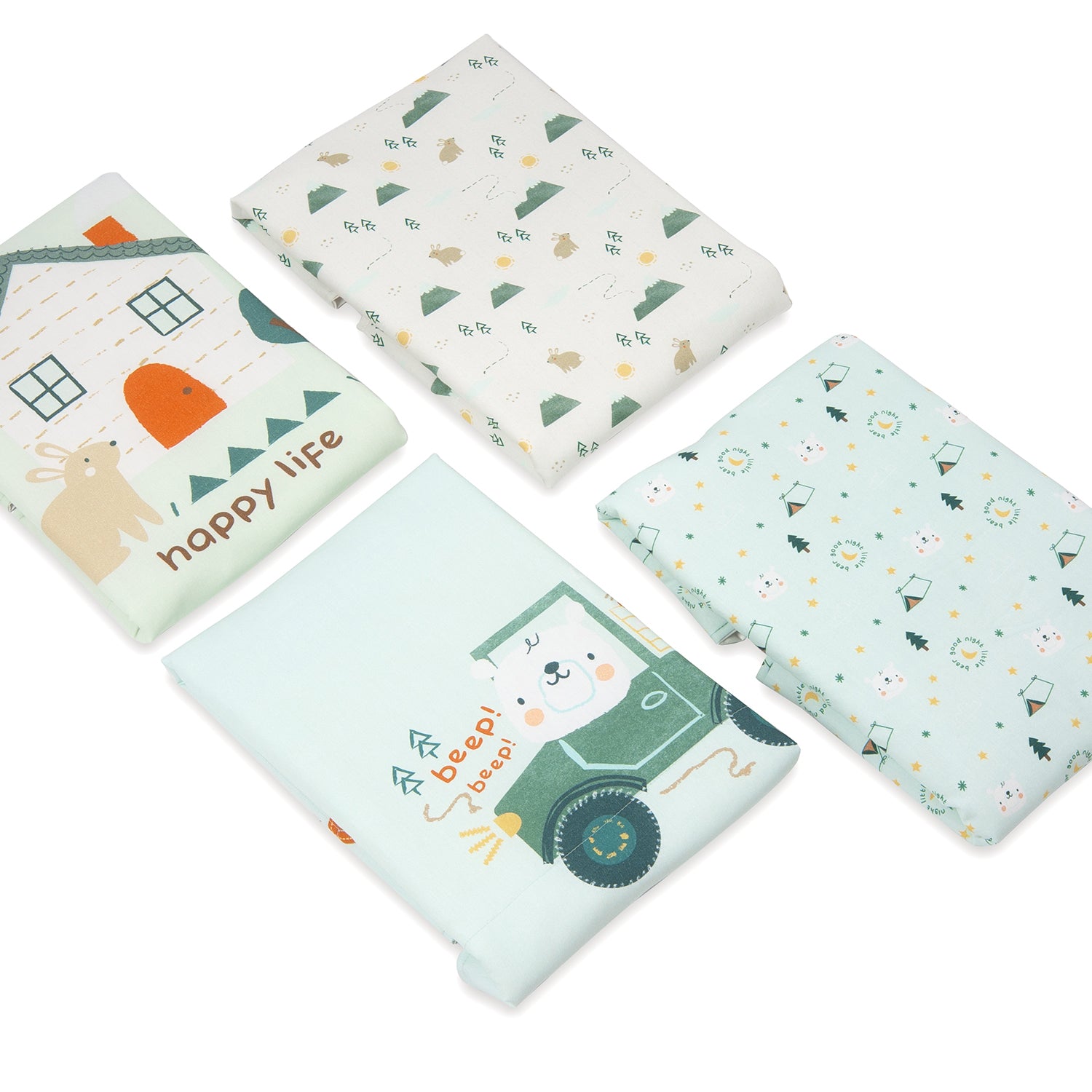 Changing Mat - Happy Home (Set of 4)