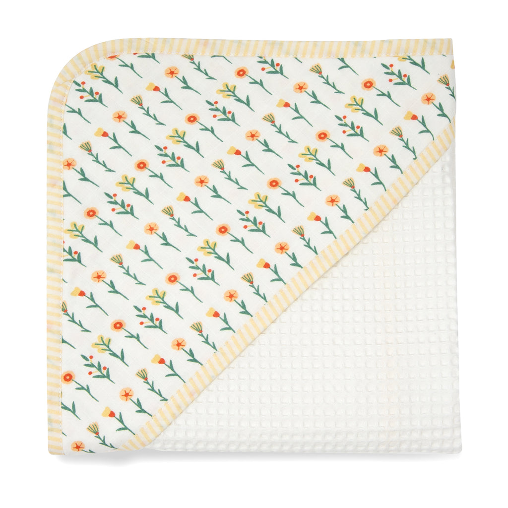 Waffle Bath Towel - Flora