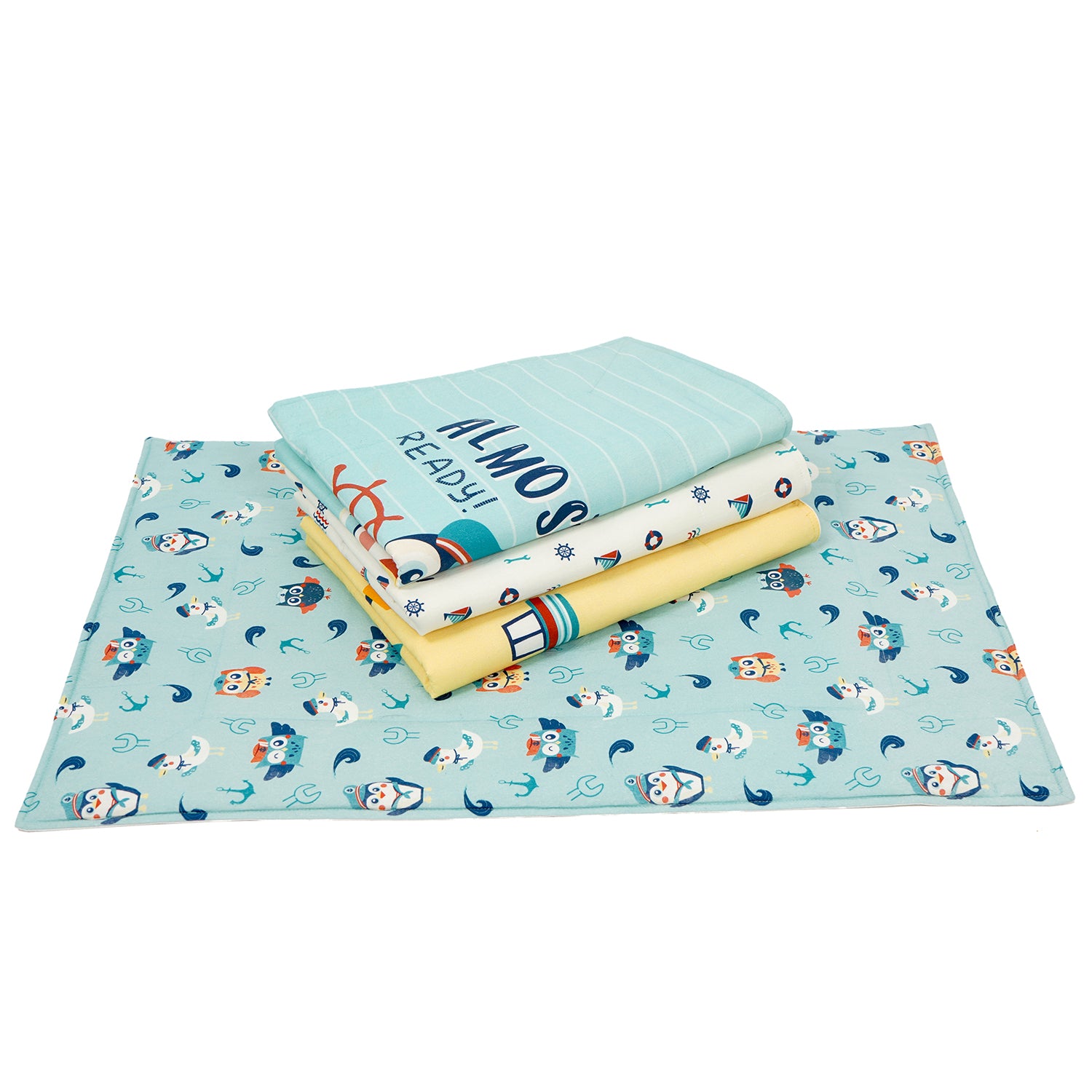 Changing Mat - Captain Penguin (Set of 4)