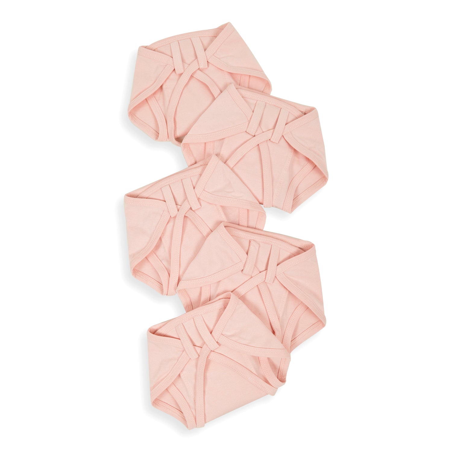 Muslin Nappies - Peach - Pack 5