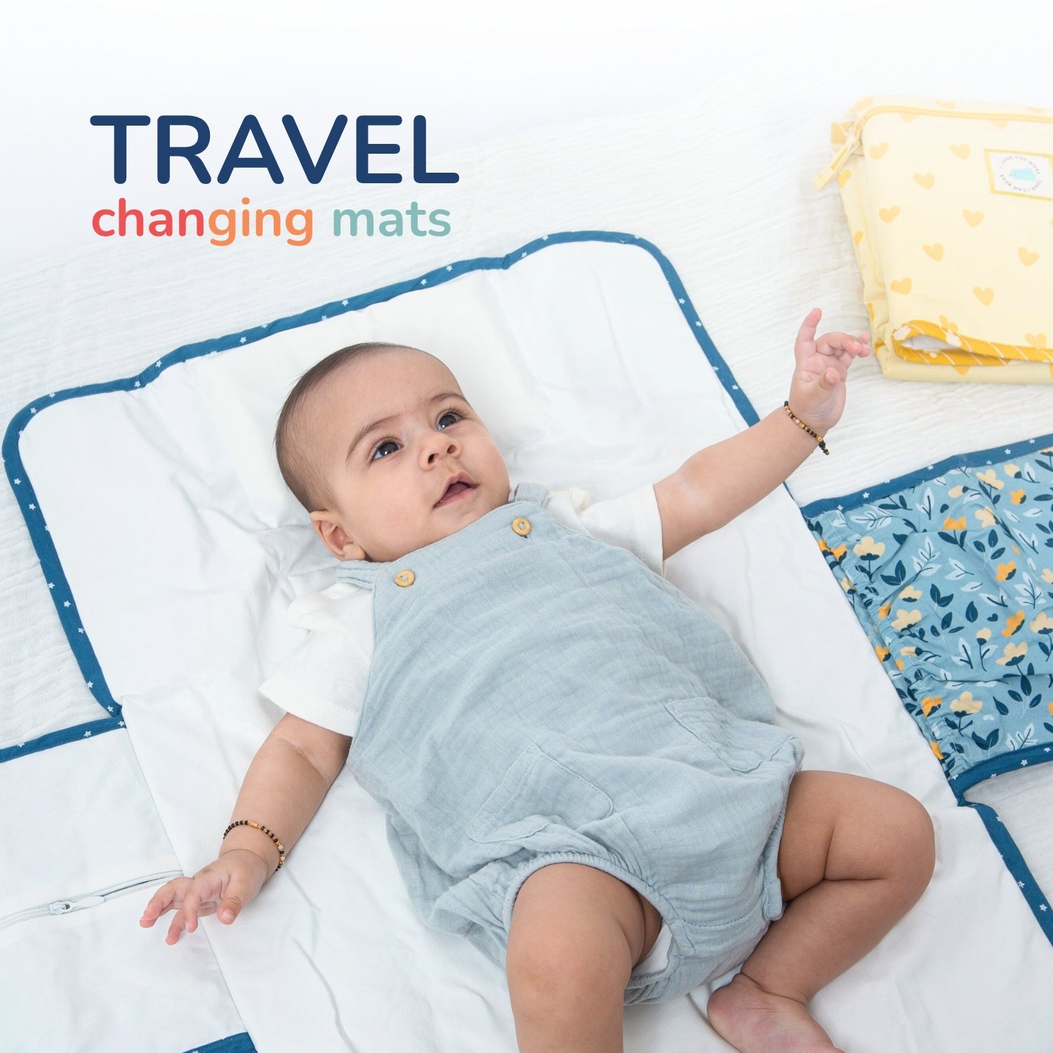 Tidy Sleep Diaper and Travel Mat Mom & Me Green Flower