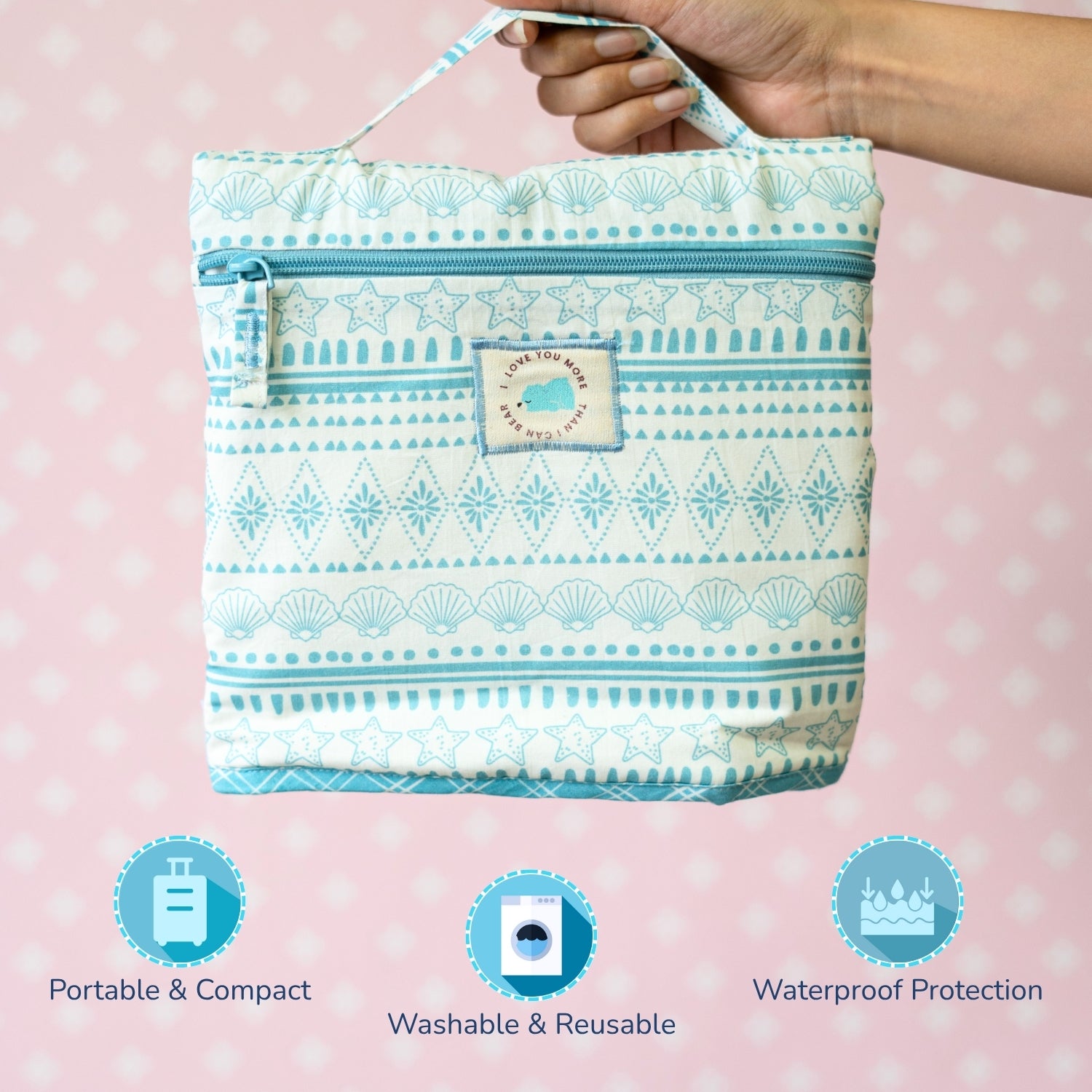Tidy Sleep Diaper and Travel Mat Marine Meadow