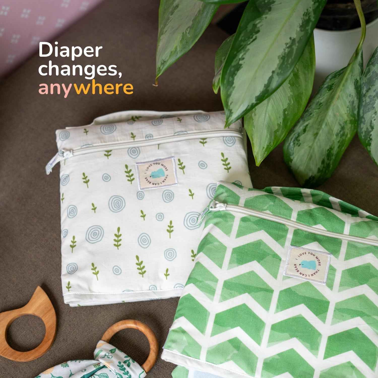 Travel Changing Mat - Mat Whimsy Spiral - Tidy Sleep