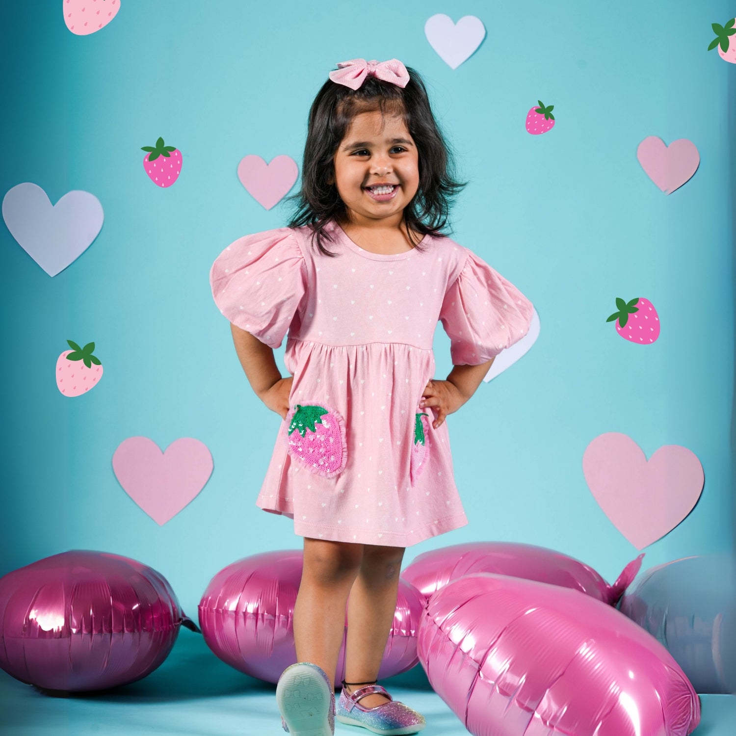 Strawberry Summer Party Dress