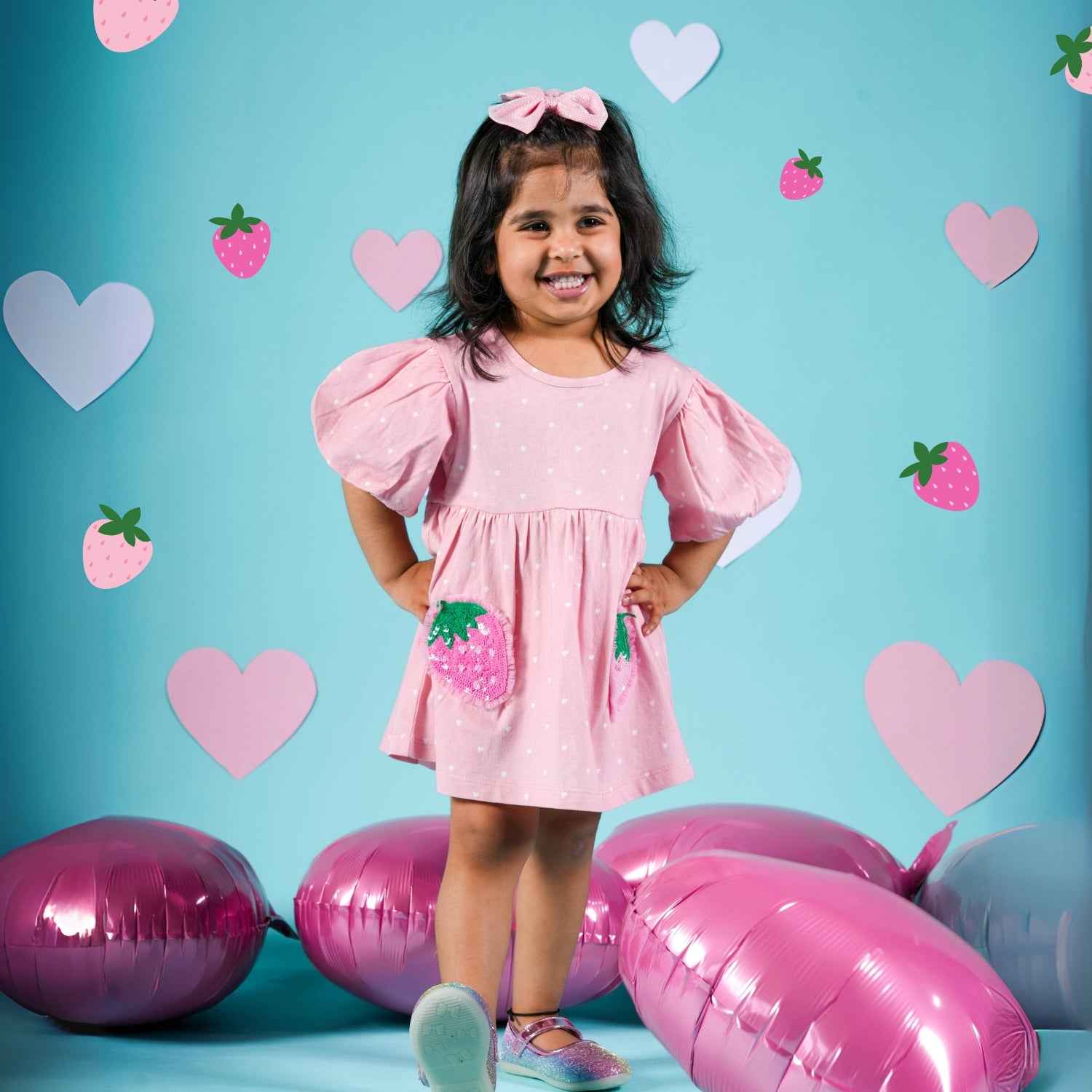 Strawberry Summer Party Dress