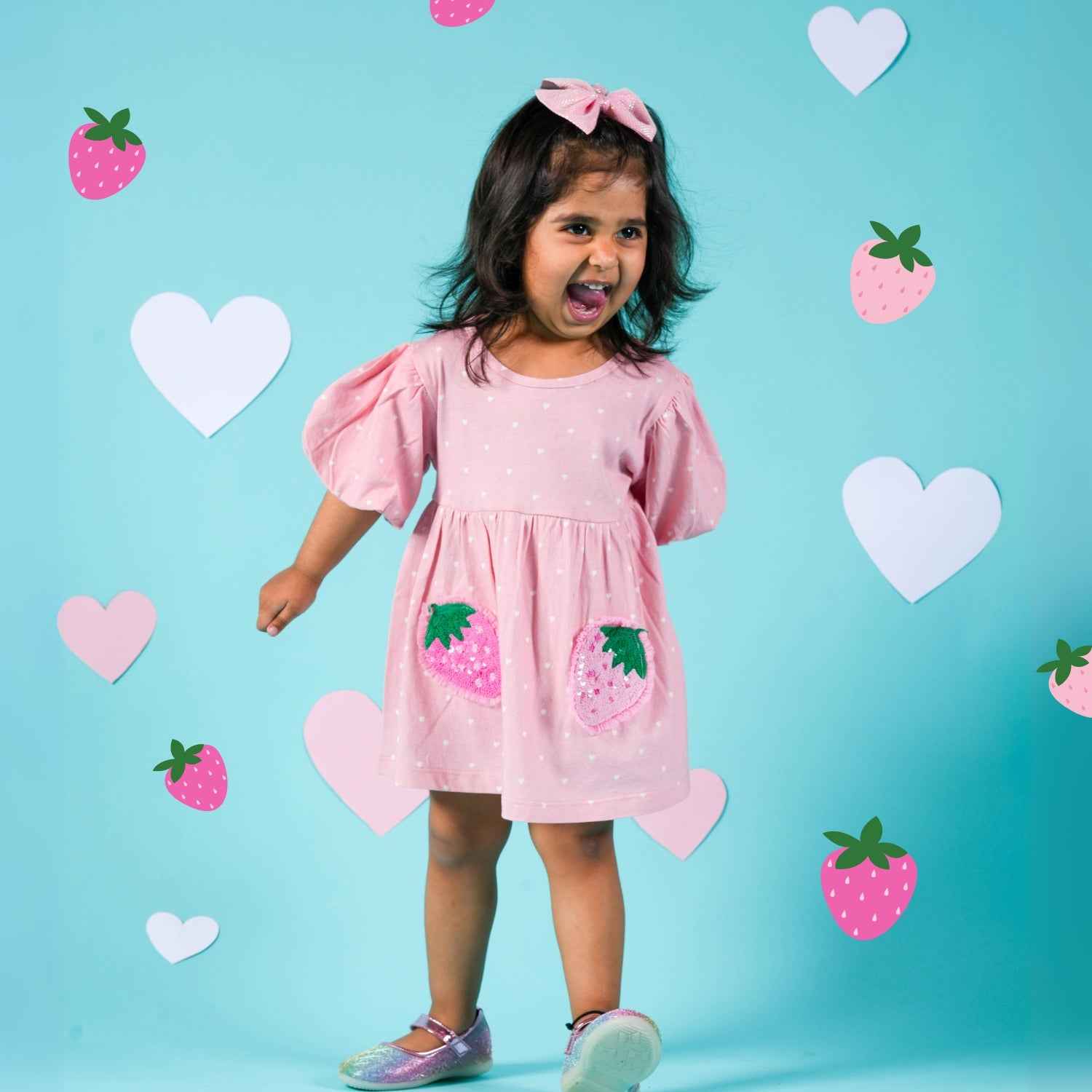 Strawberry Summer Party Dress
