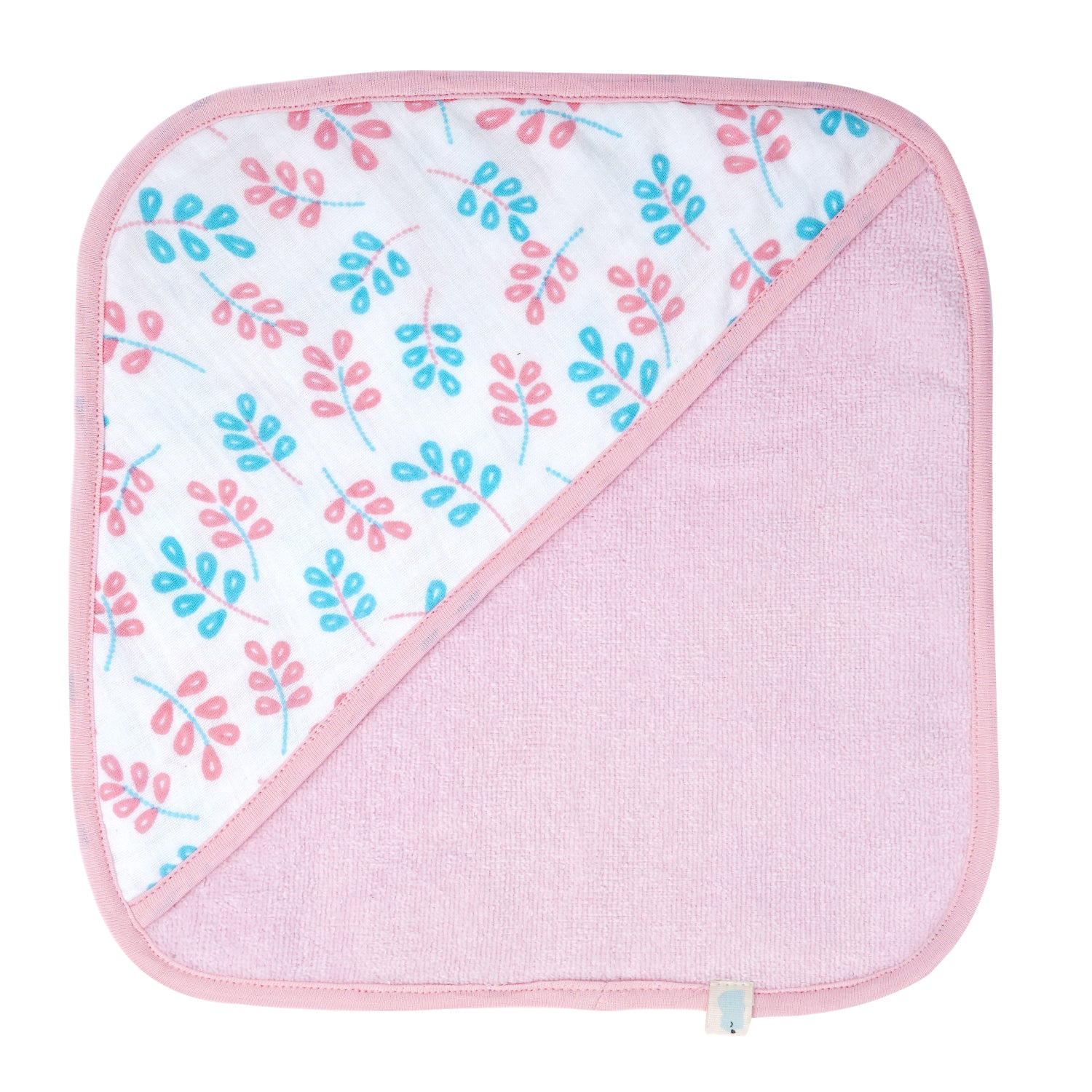 Face Towel - Little Leaf - Baby Pink