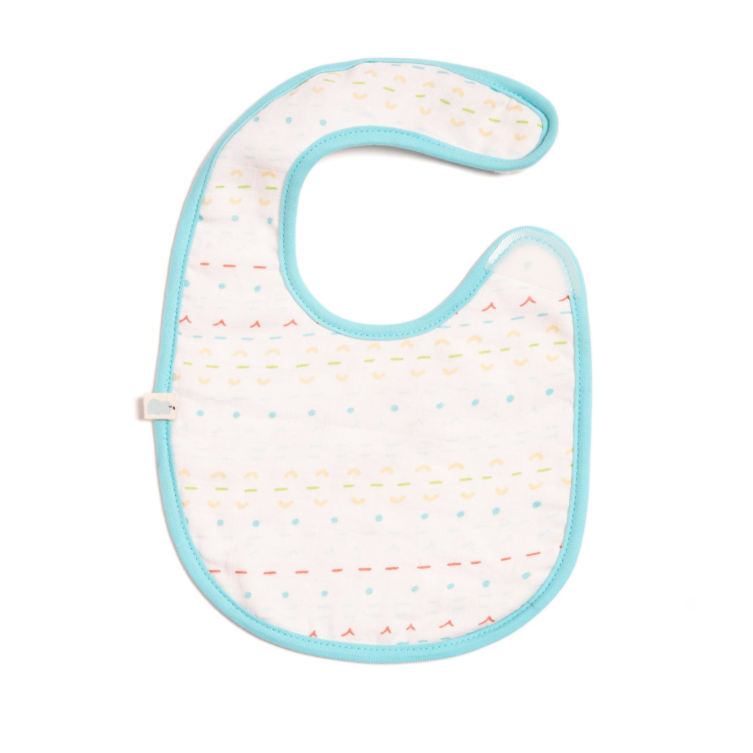 Cotton Muslin Bib - Lines & Dots
