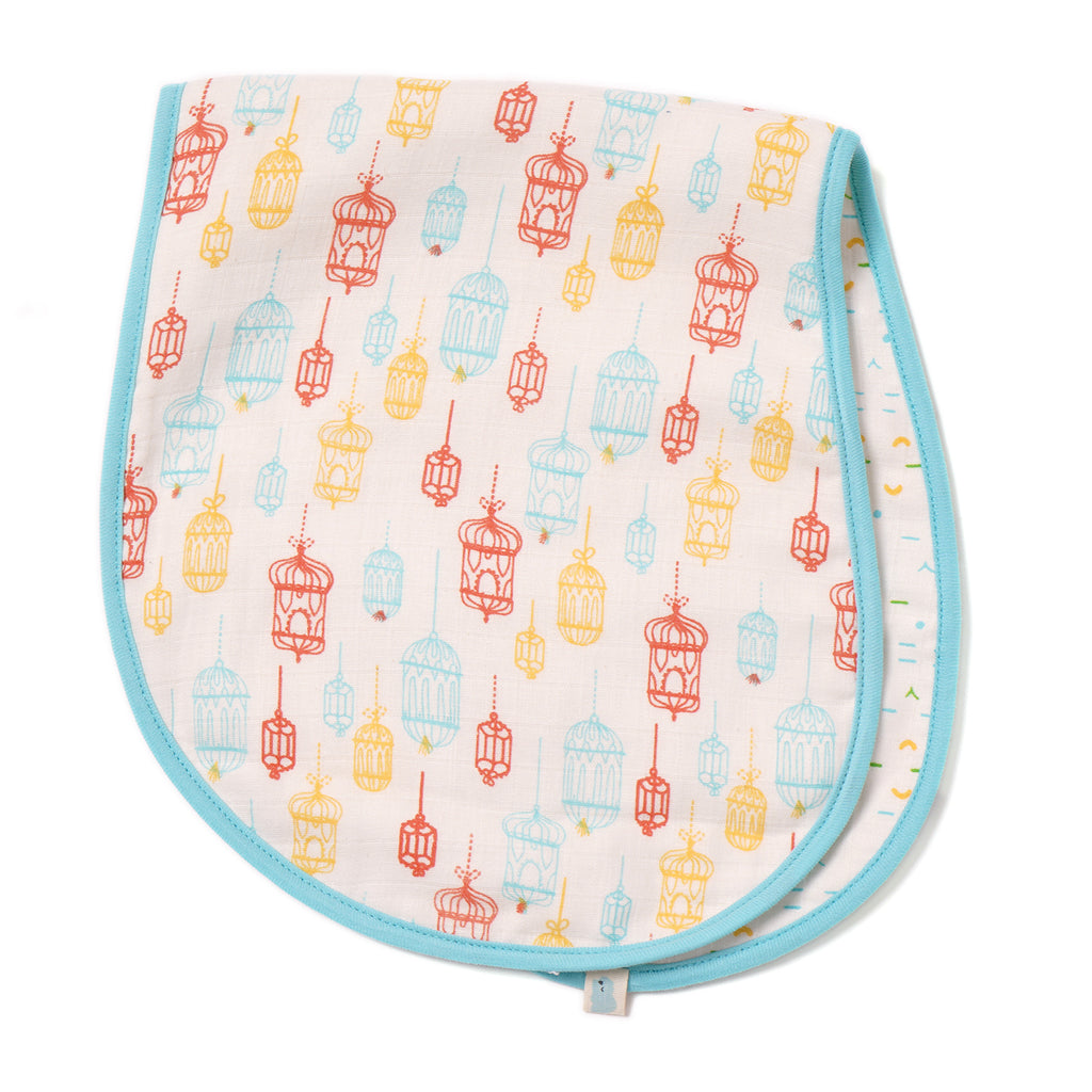 Muslin Burp Cloth – Lines & Dots Lamp