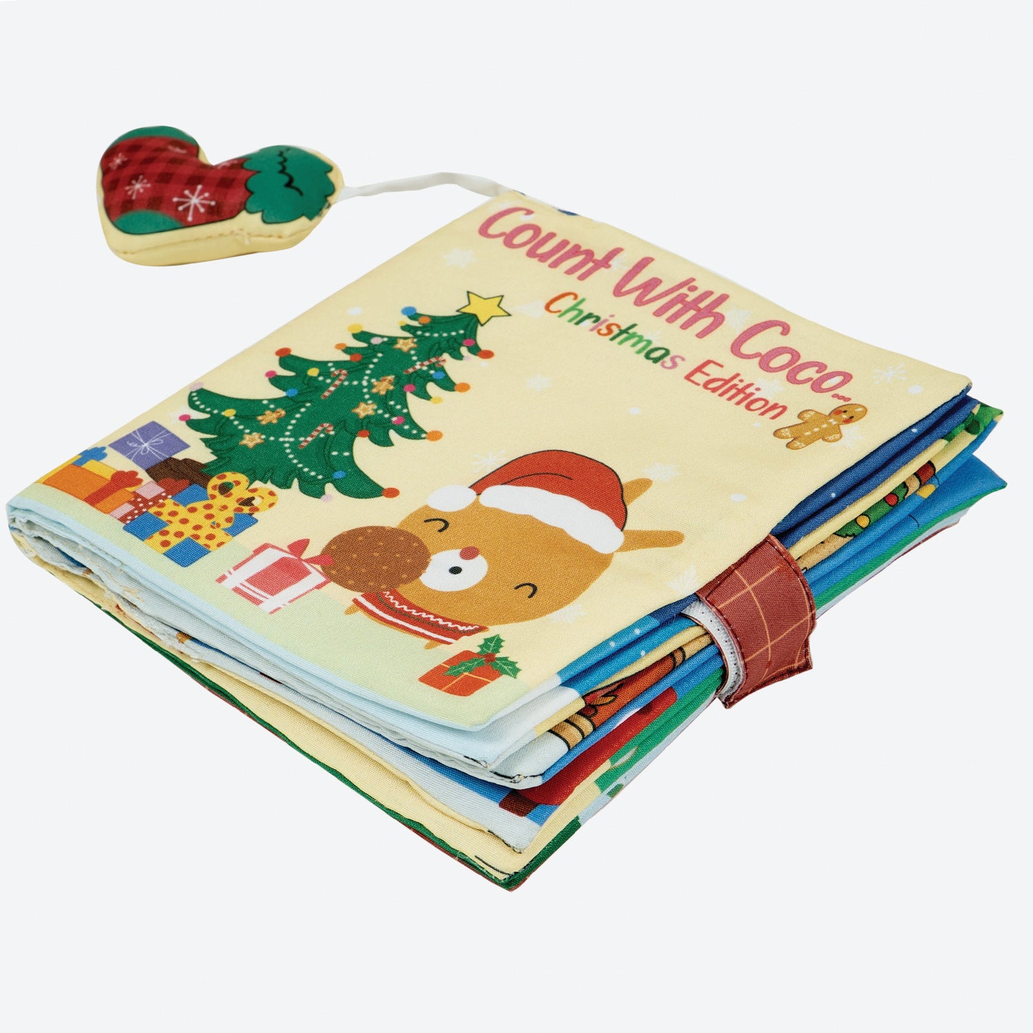 Count with Coco-Christmas Edition | Colourfull Cloth Book for Infant