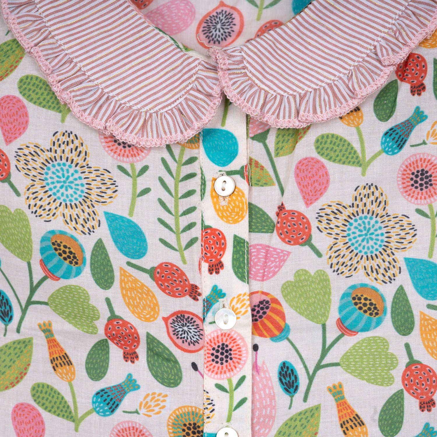 Floral Fusion Night Suit