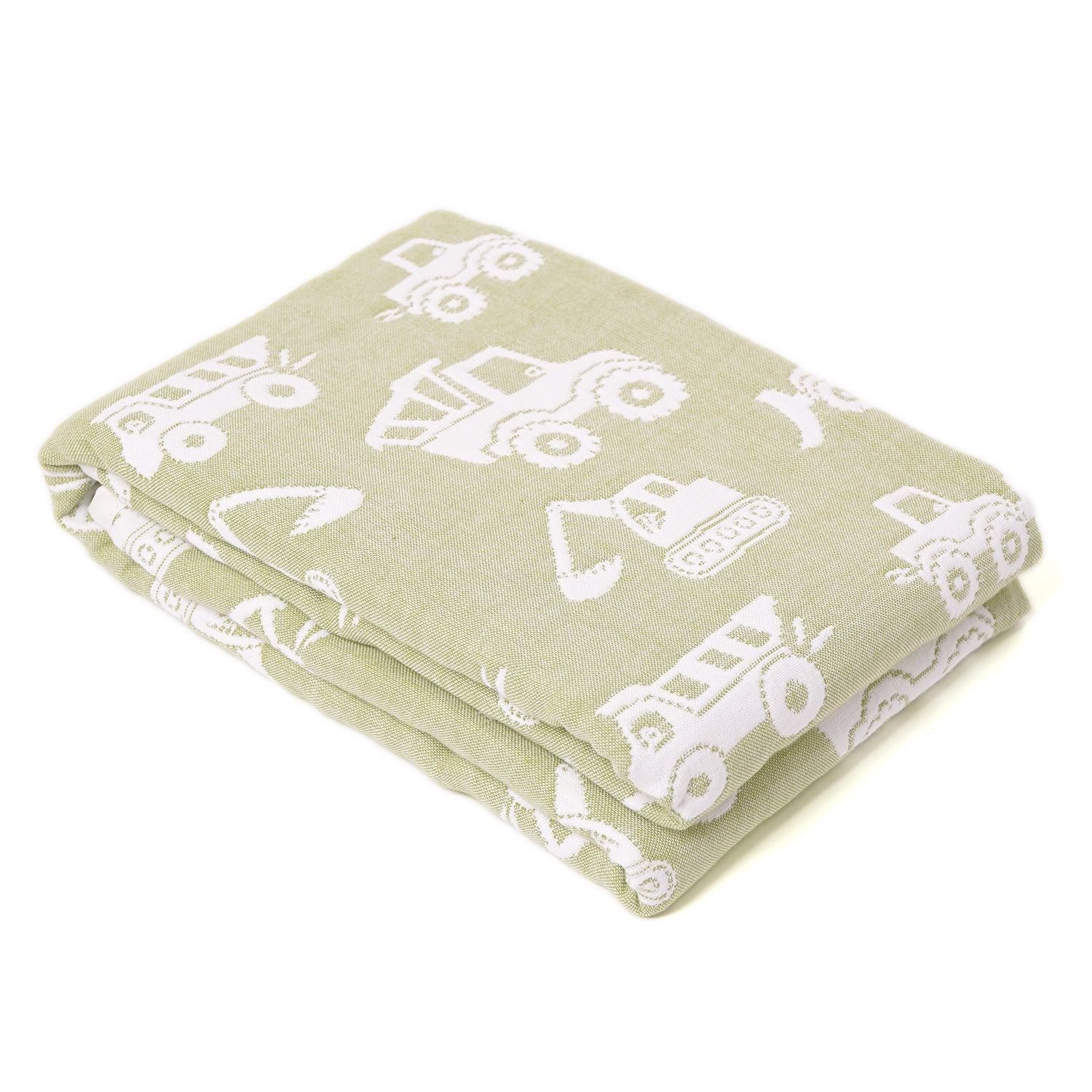 Yarn Dyed Blanket - Green Truck