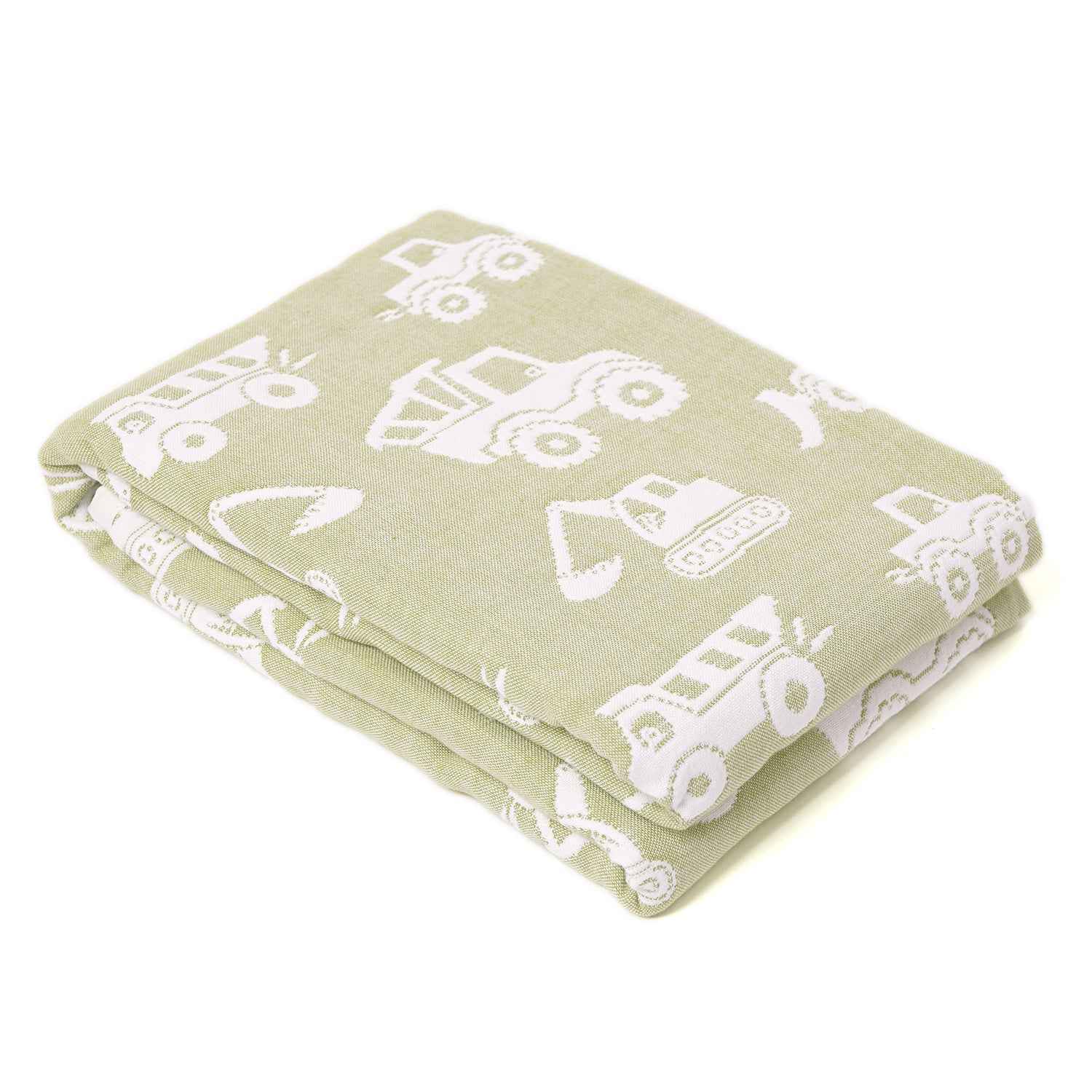 Yarn Dyed Blanket - Green Truck