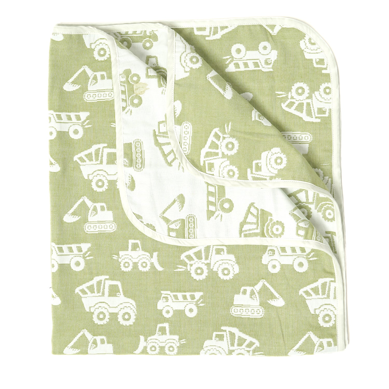 Yarn Dyed Blanket - Green Truck