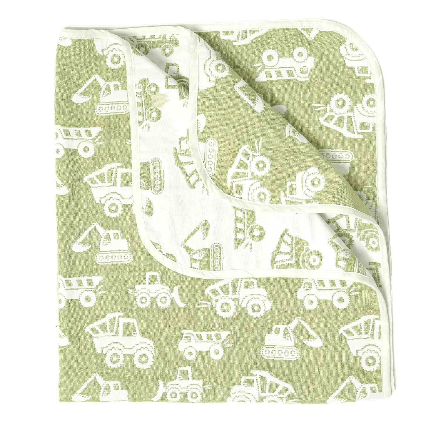 Yarn Dyed Blanket - Green Truck