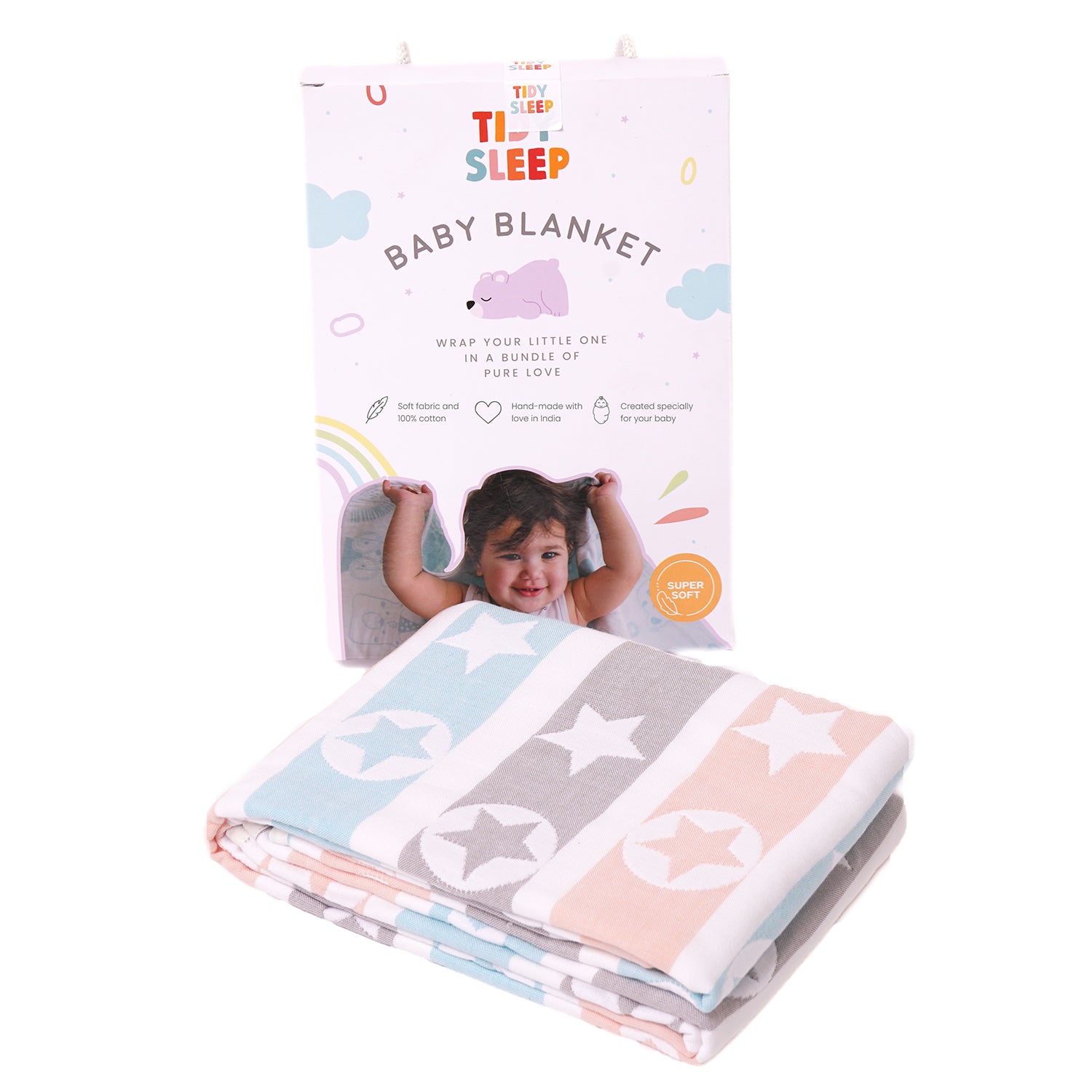 Yarn Dyed Blanket - Multi Star