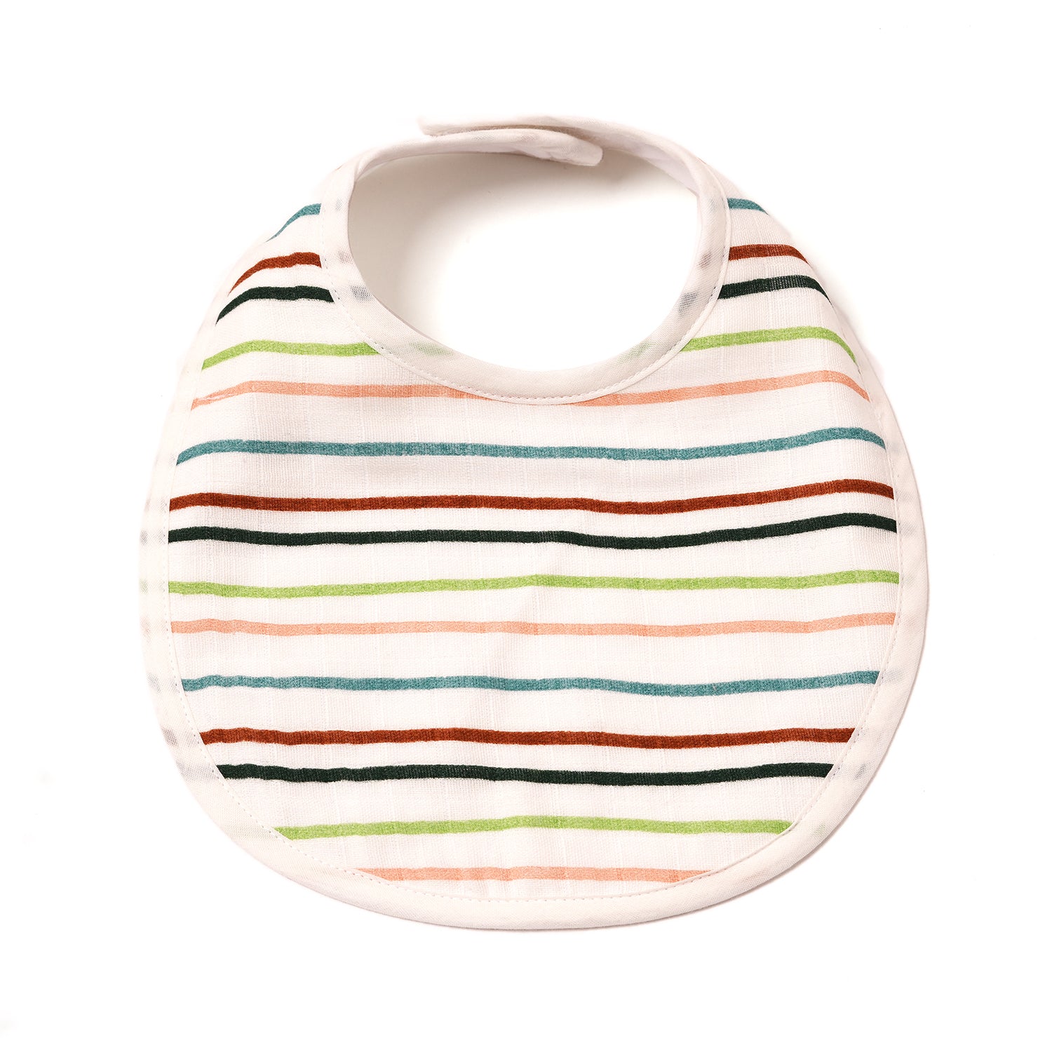 Muslin Bib - Mint Stripes