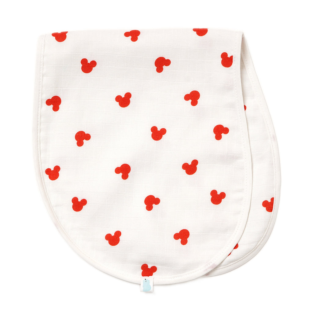 Muslin Burp Cloth – Mickey Red