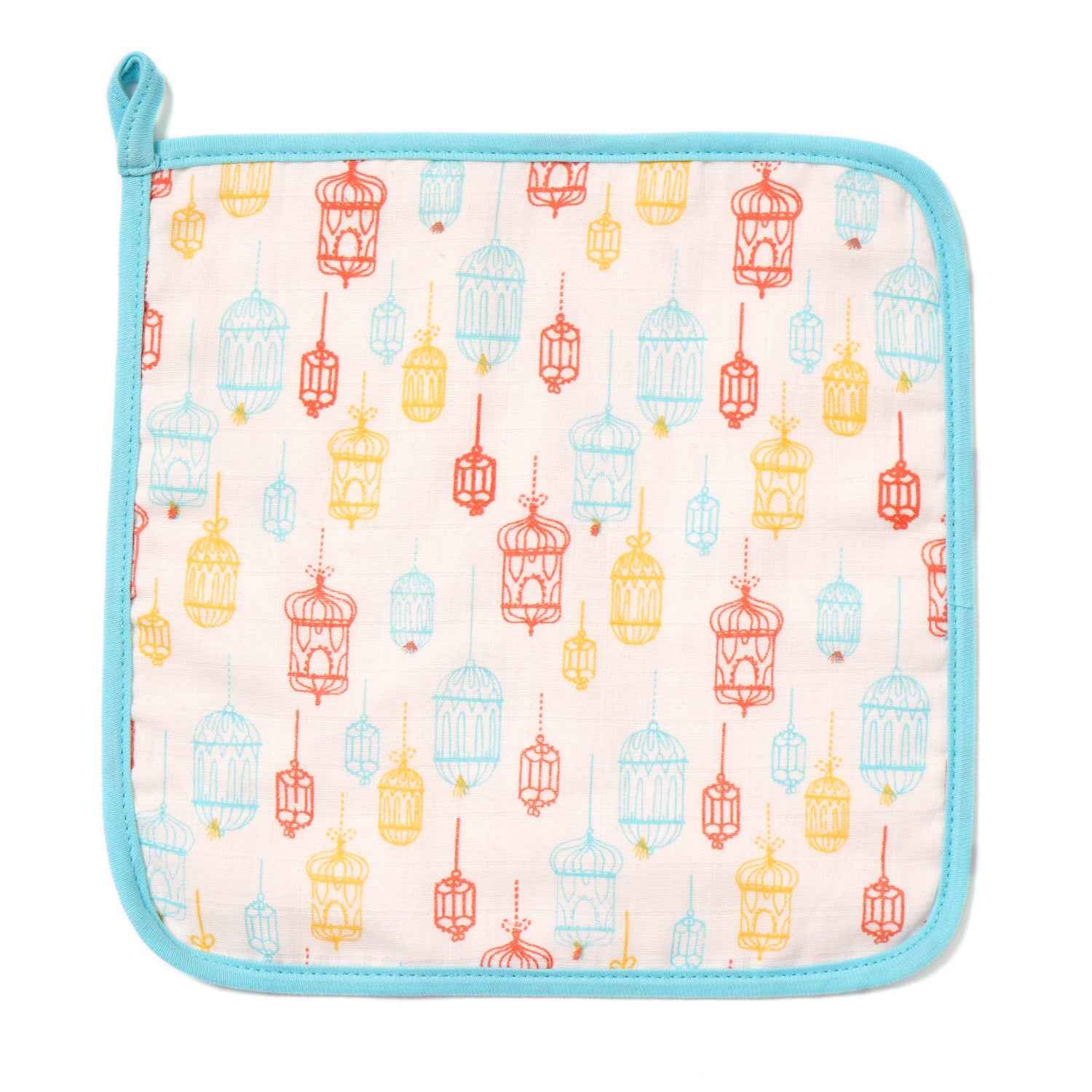 Muslin Face Napkin - Lamp & Lines Dots