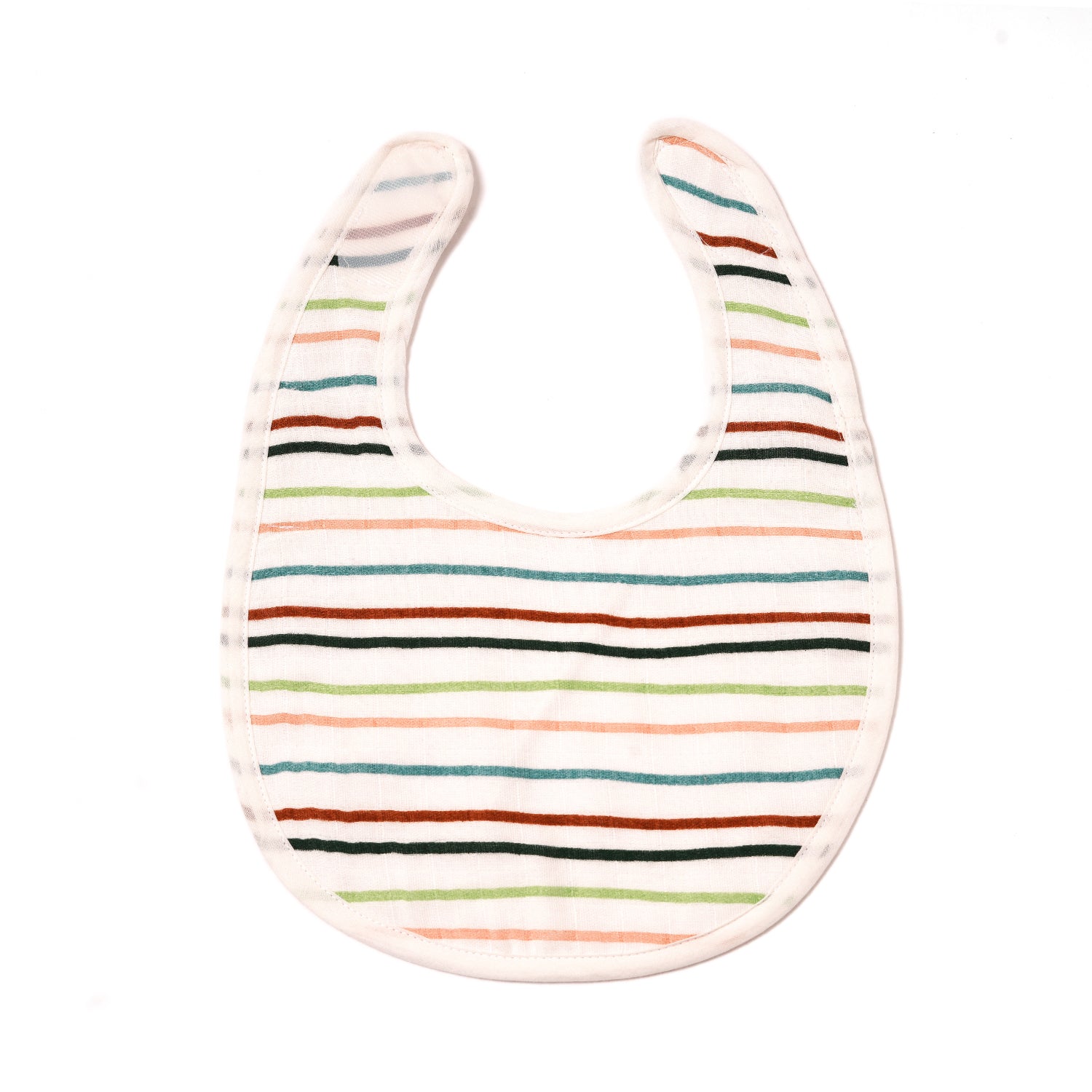 Muslin Bib - Mint Stripes
