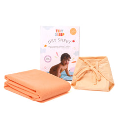 Dry Sheet with Jersey cotton Nappy Combo (Orange)