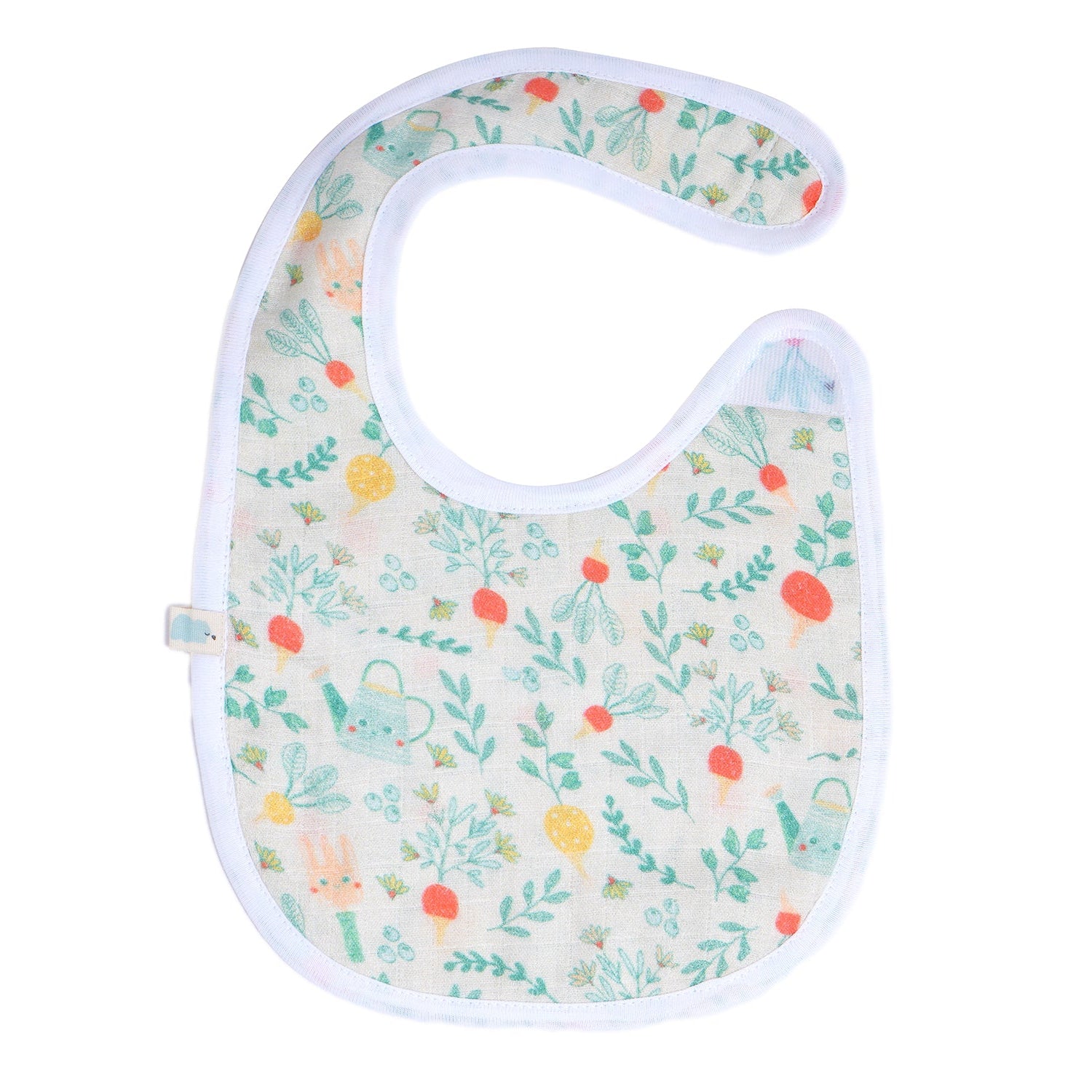 Cotton Muslin Bib - Gardener's Delight