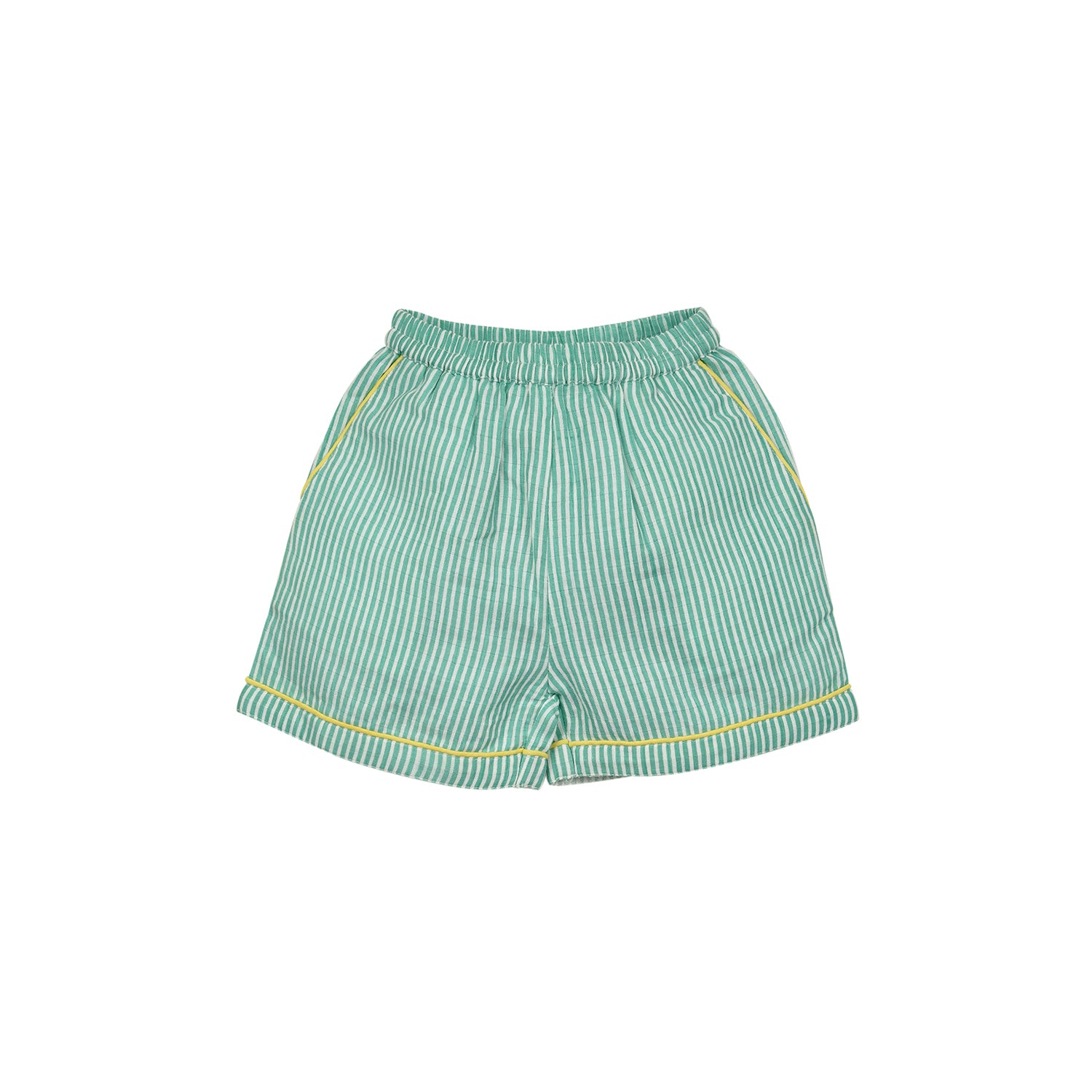 Zesty Lemon Stipes Night Suit