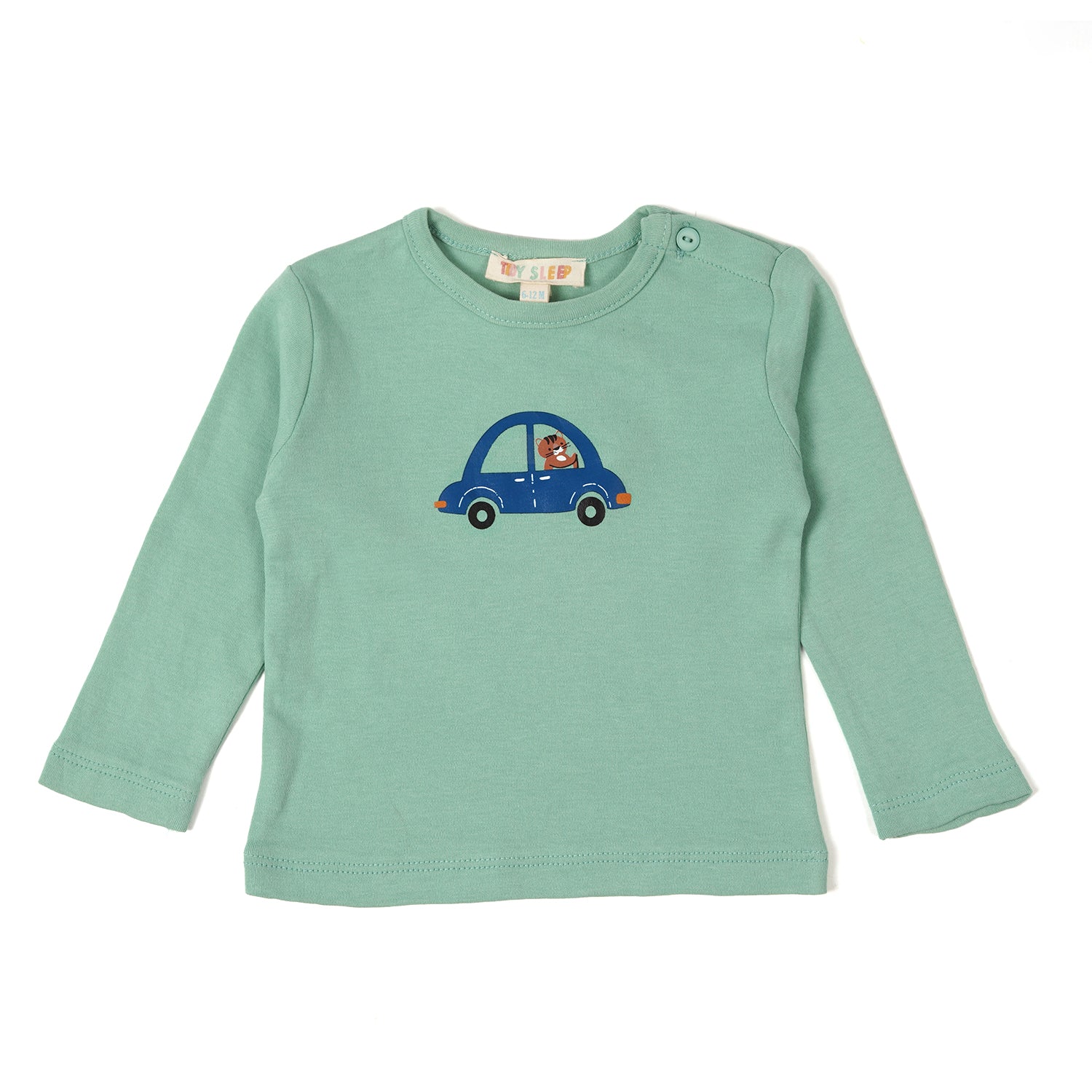 Car Green T-Shirt-Jersey