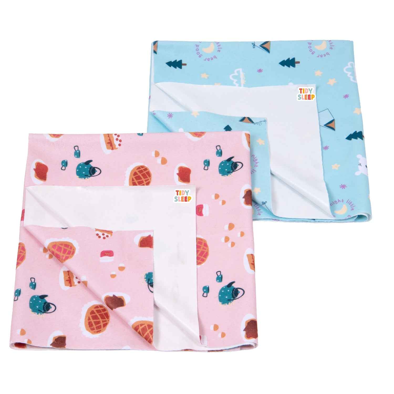 Printed Waterproof Dry Sheet (Pack of 2) - Little Bear Goodnight & Sweet Treat Pack