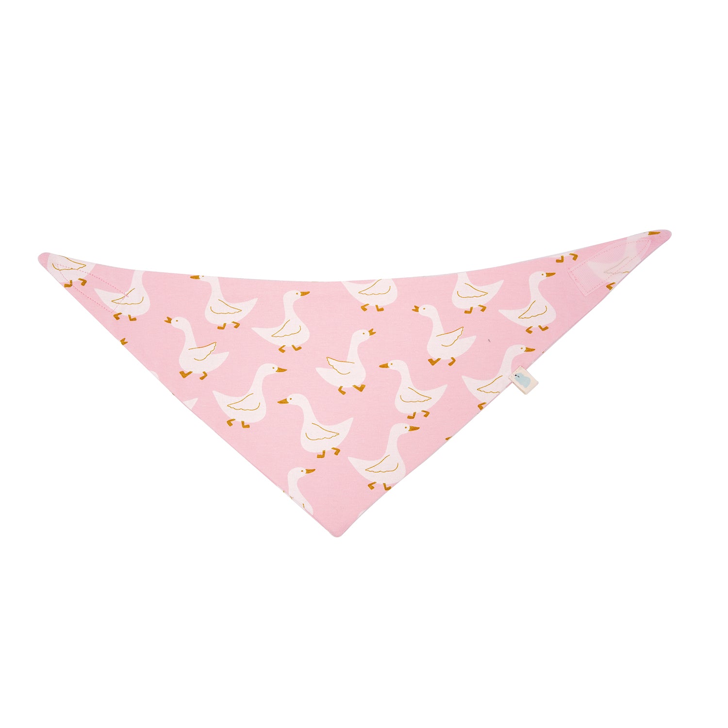 Cotton Jersey Bandana Bib - Pink Duck
