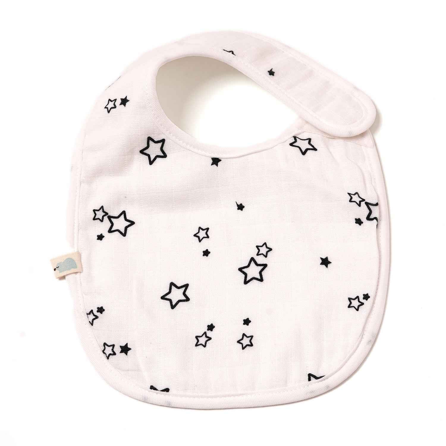 Cotton Muslin Bib - Mickey Star