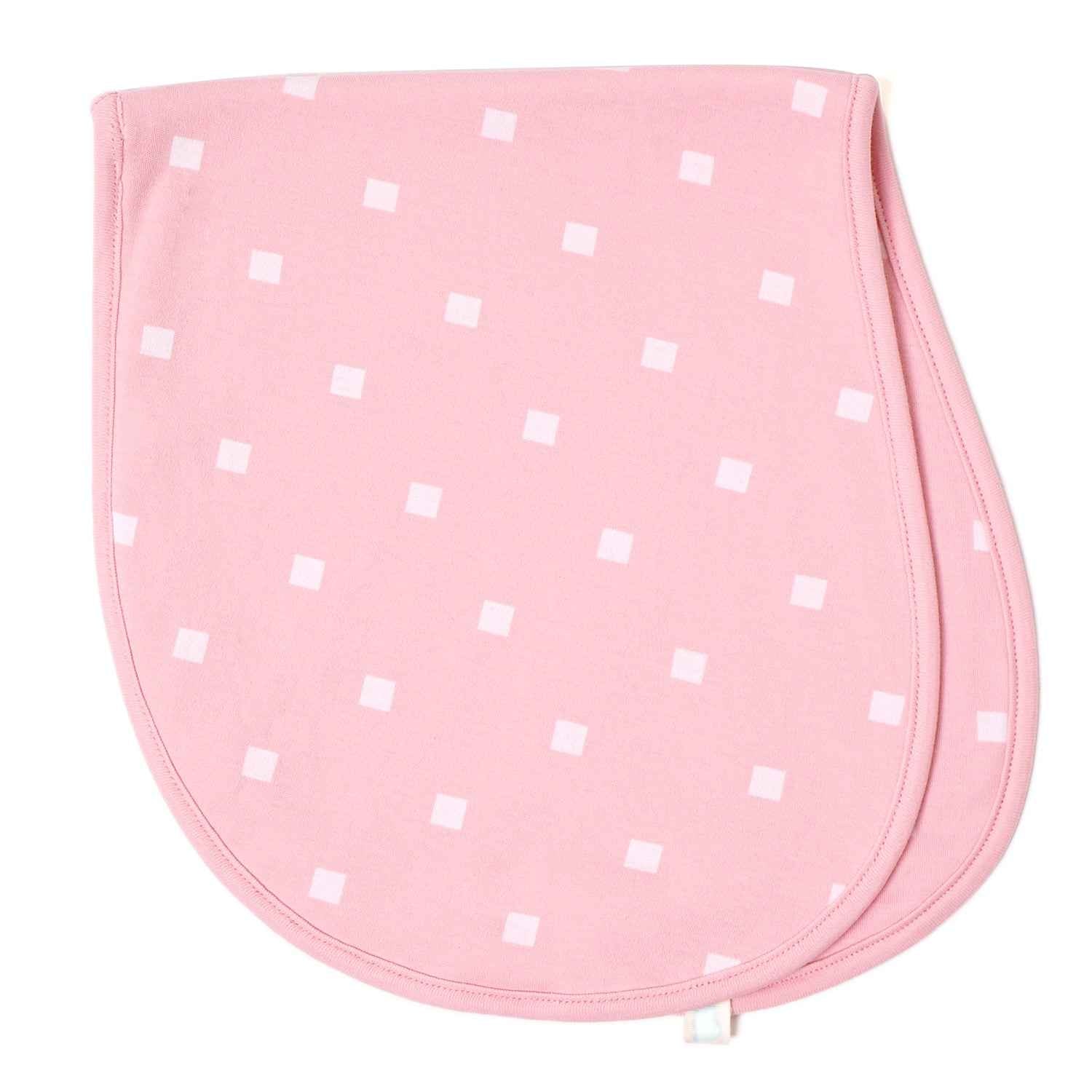 Jersey Burp Cloth – Pink Polka