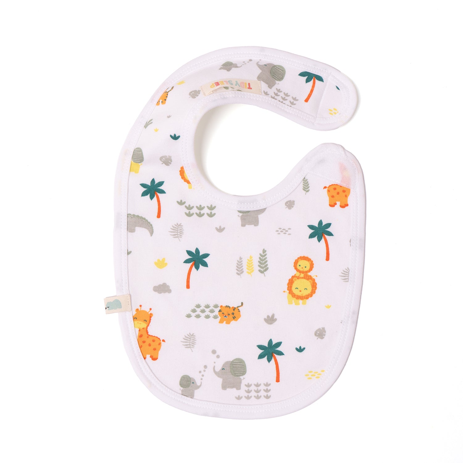 Cotton Jersey Bib - Jungle Safari