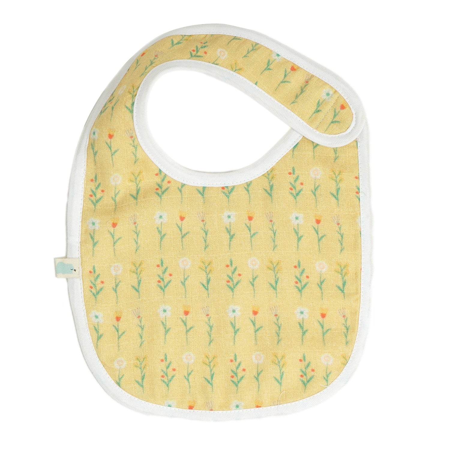 Cotton Muslin Bib - Golden Glow Flora
