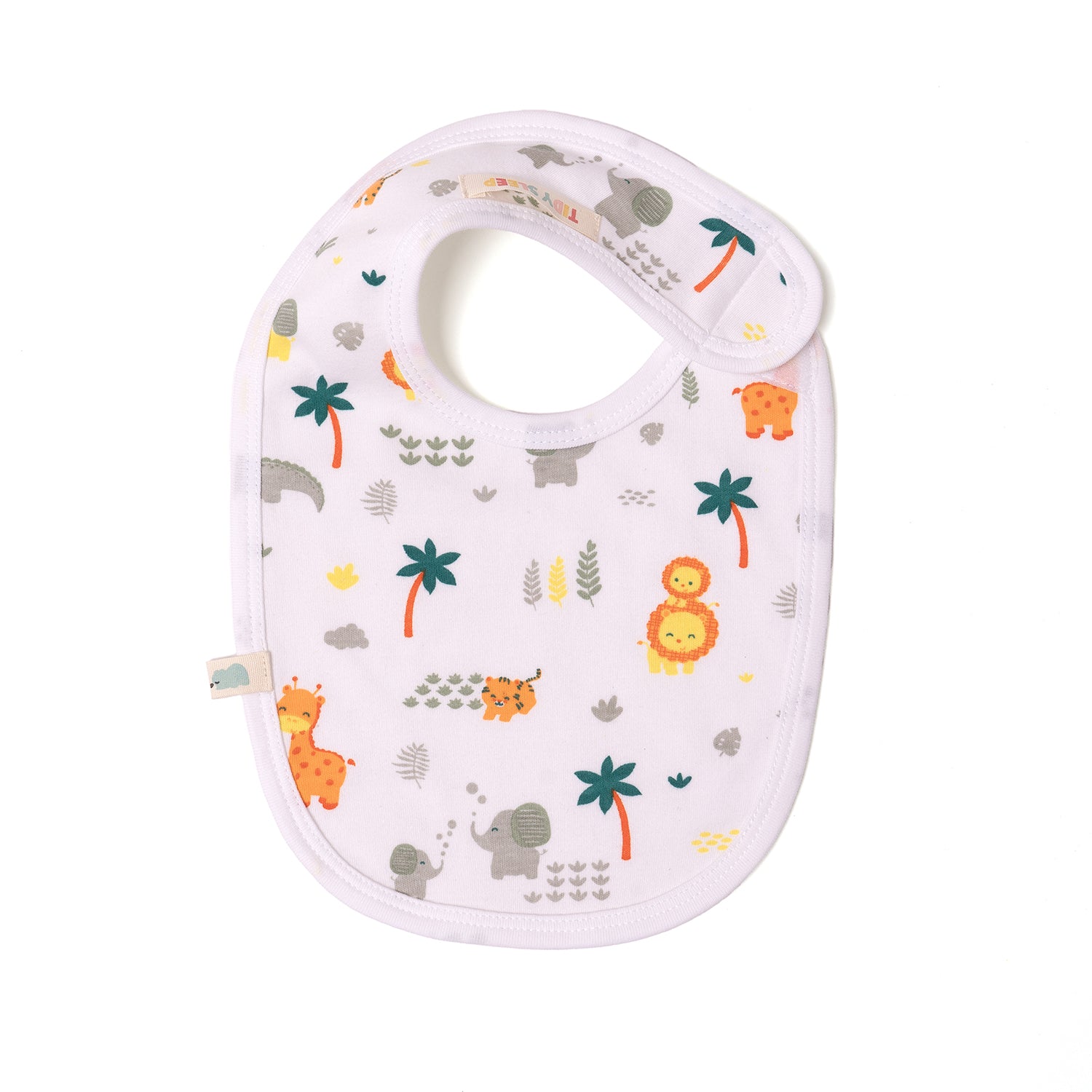 Cotton Jersey Bib - Jungle Safari