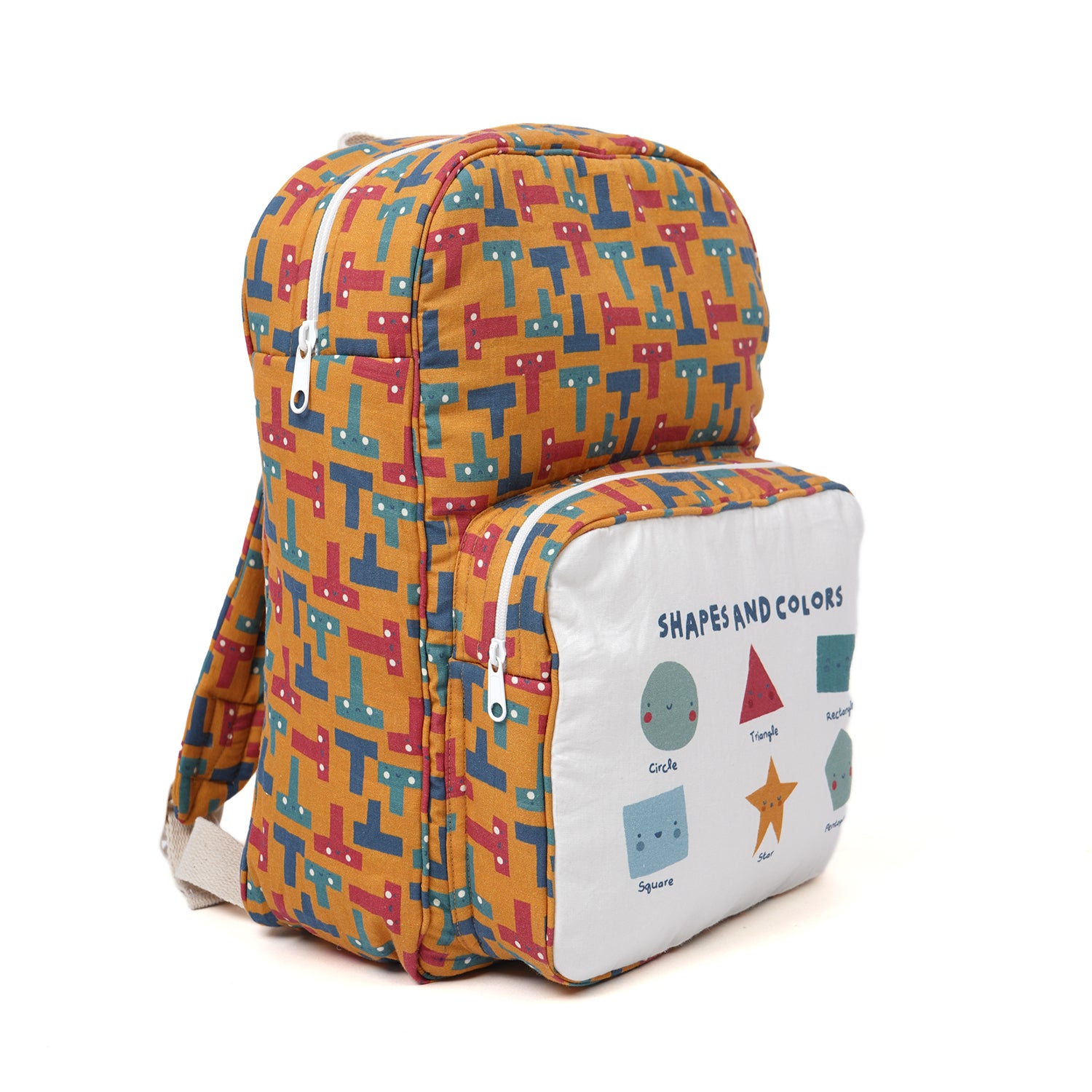 Cute Toddler Backpack |Happy Shapes