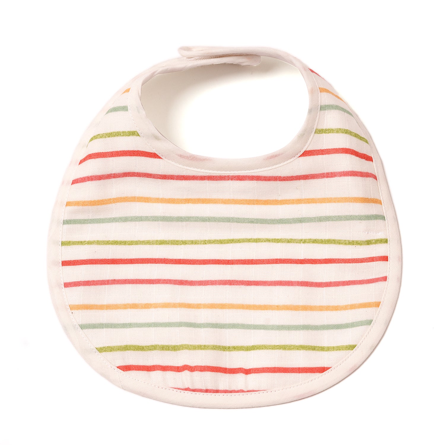 Muslin Bib - Pink Stripes