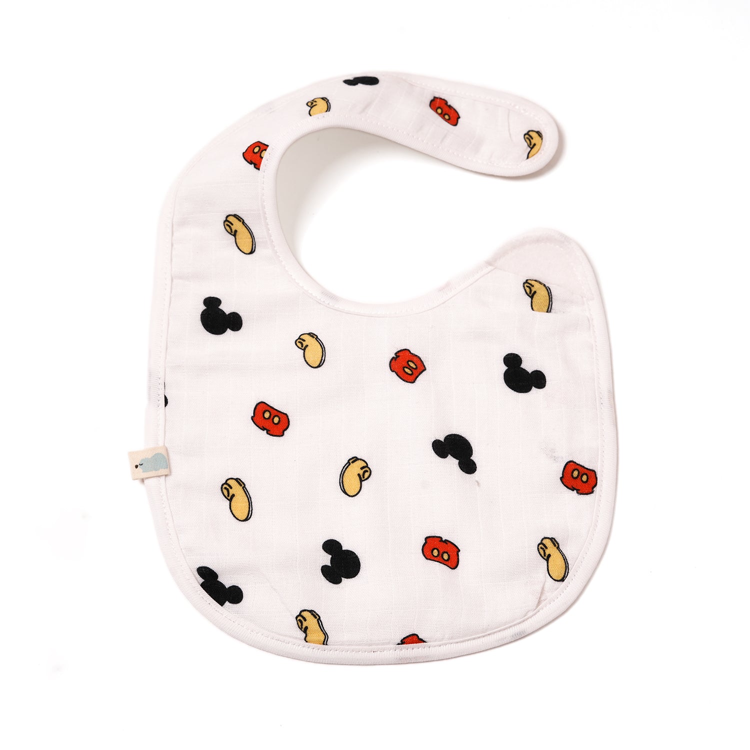 Cotton Muslin Bib - Boat House Mickey
