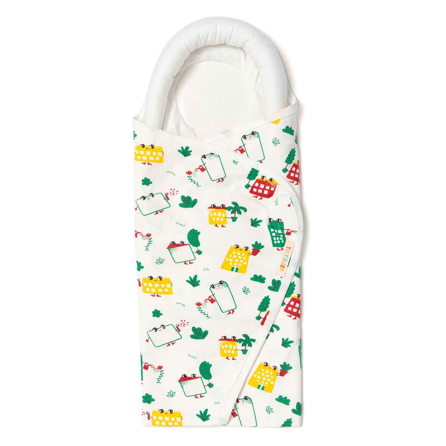 Baby Pod Wrapper - White Wild City