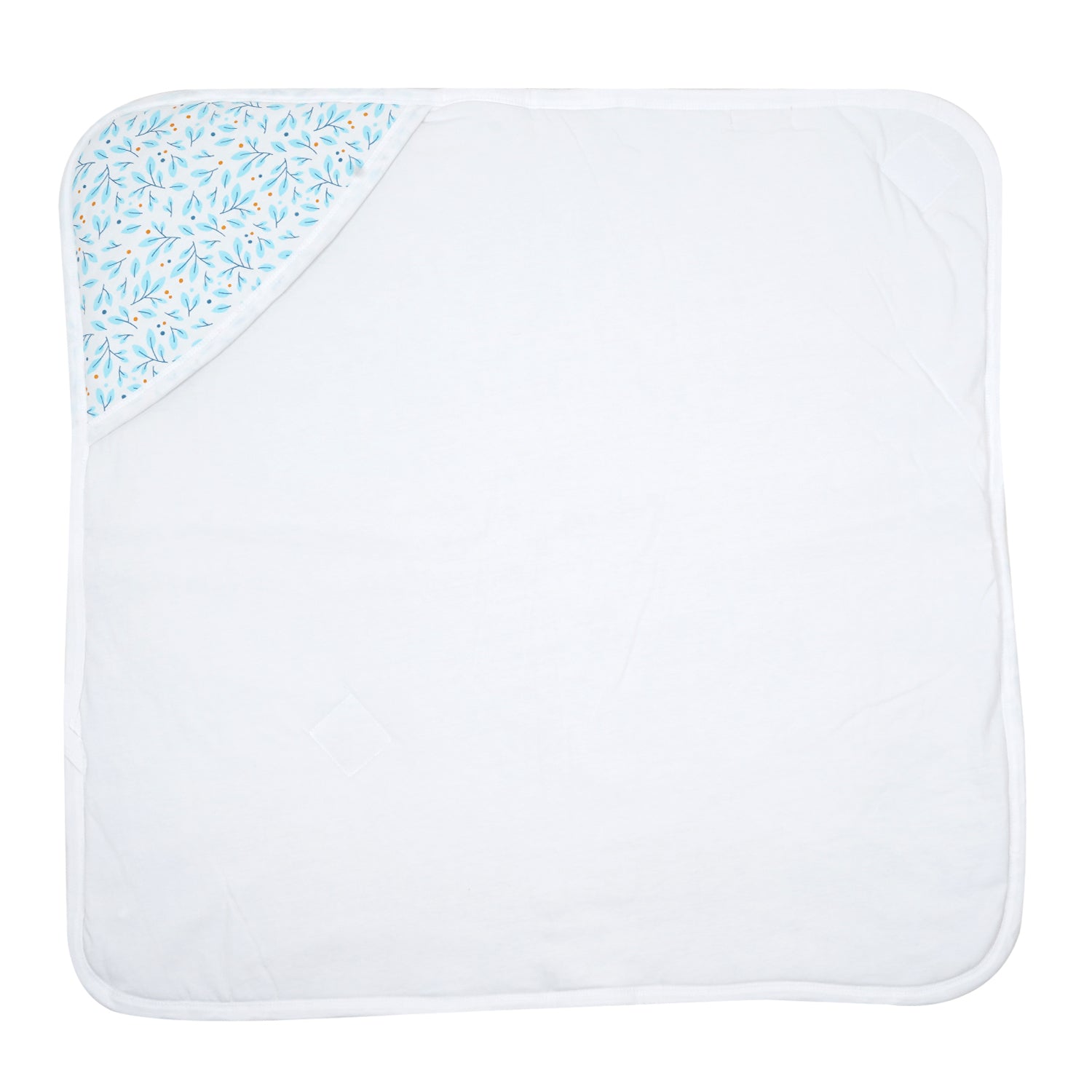Hooded Blanket - Blue Leaf