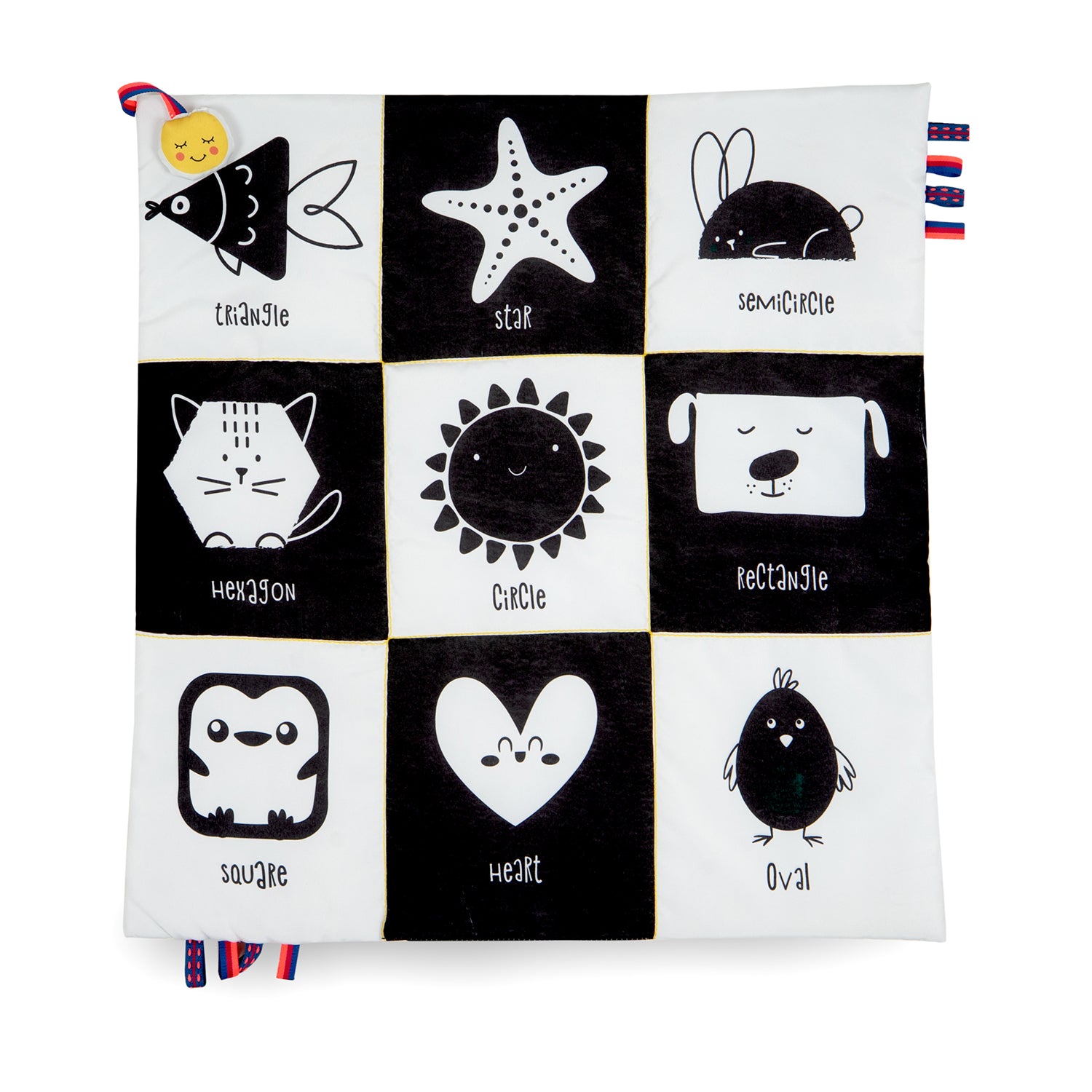 High Contrast Baby Cloth Mat / Play Mat - Shapes