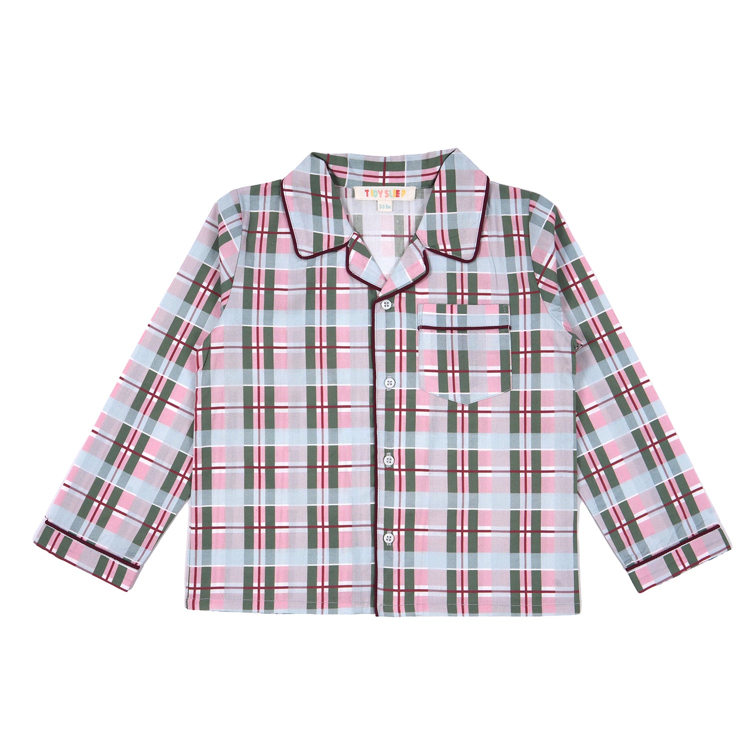 Plaid Cotton Night Suit