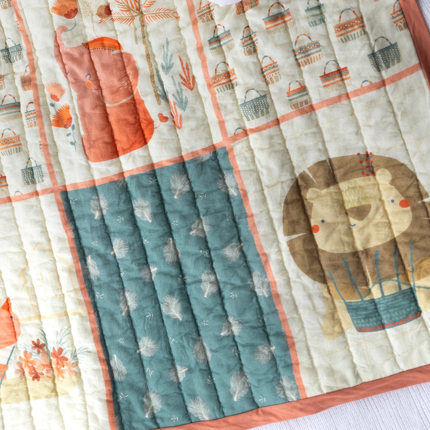 Colorful baby quilt