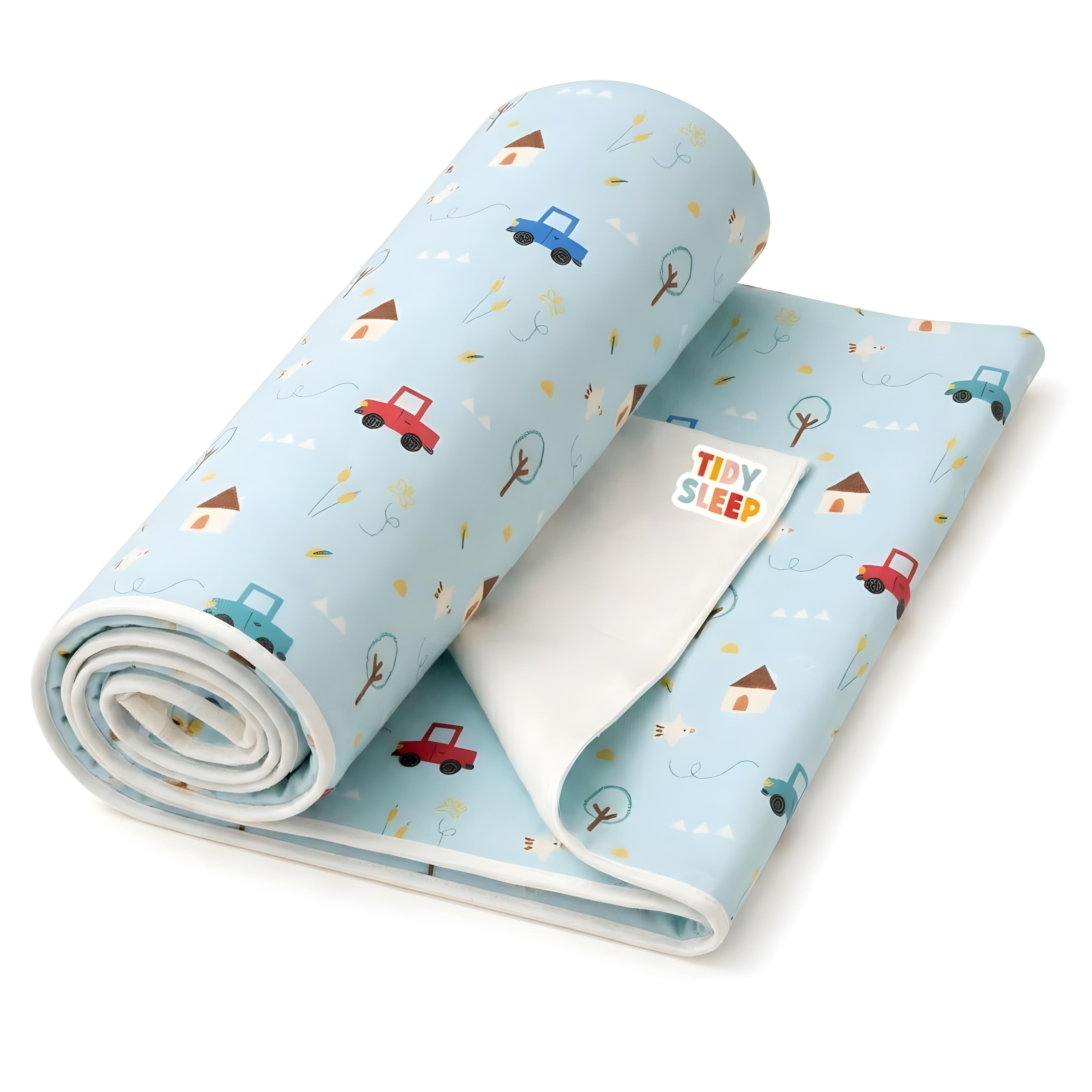 Printed Waterproof Dry Sheet - Little Road Trip