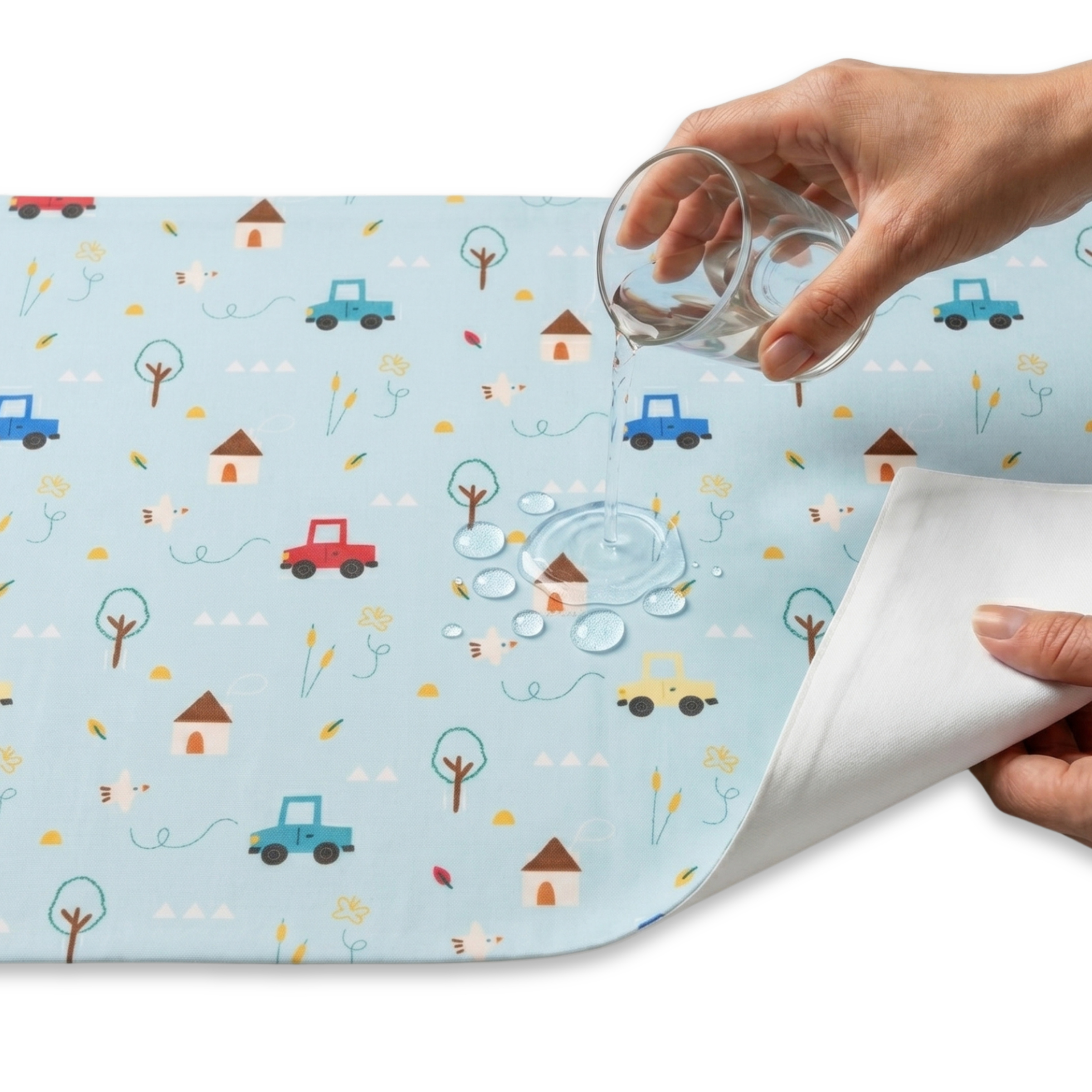 Printed Waterproof Dry Sheet - Little Road Trip
