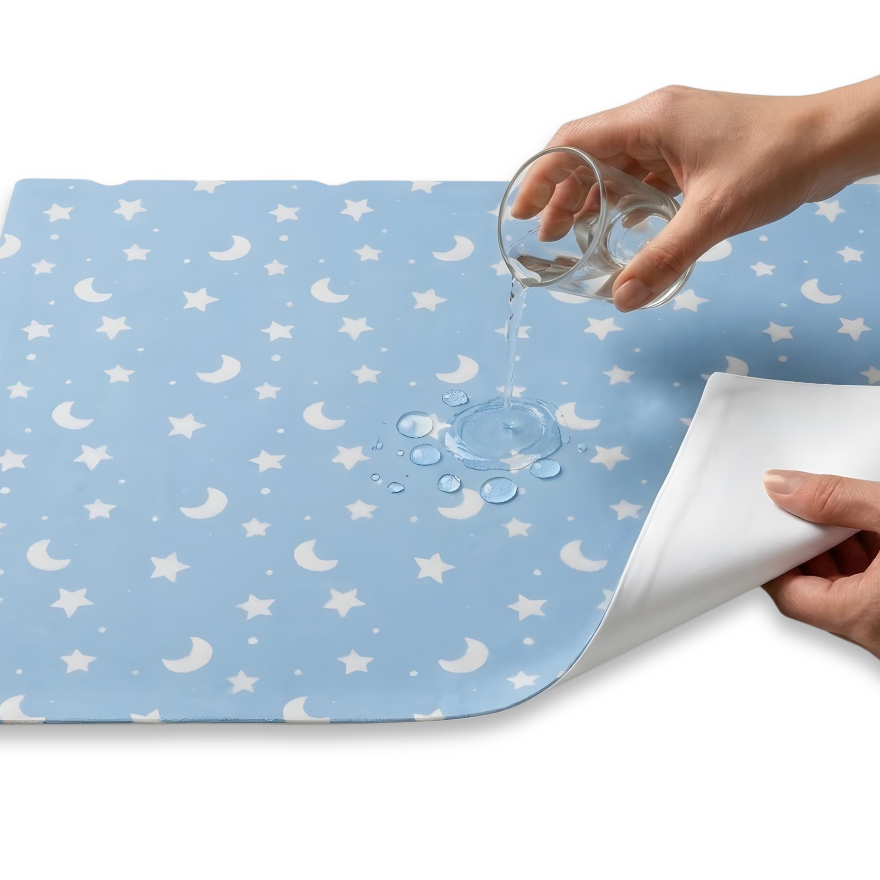 Printed Waterproof Dry Sheet (Pack of 2) - Tropical Toucan & Moon Tales