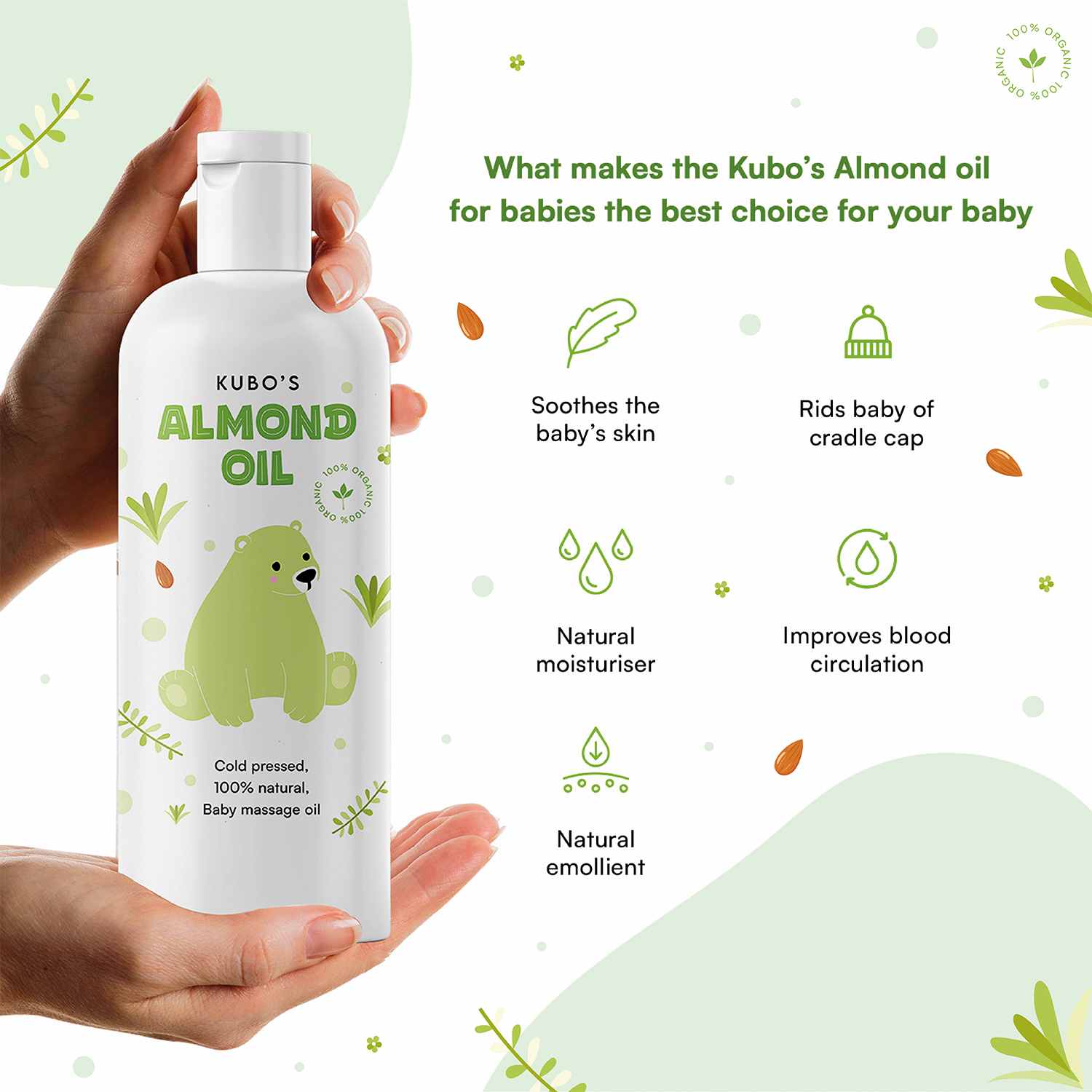Kubo's Almond Massage Oil (100ml)