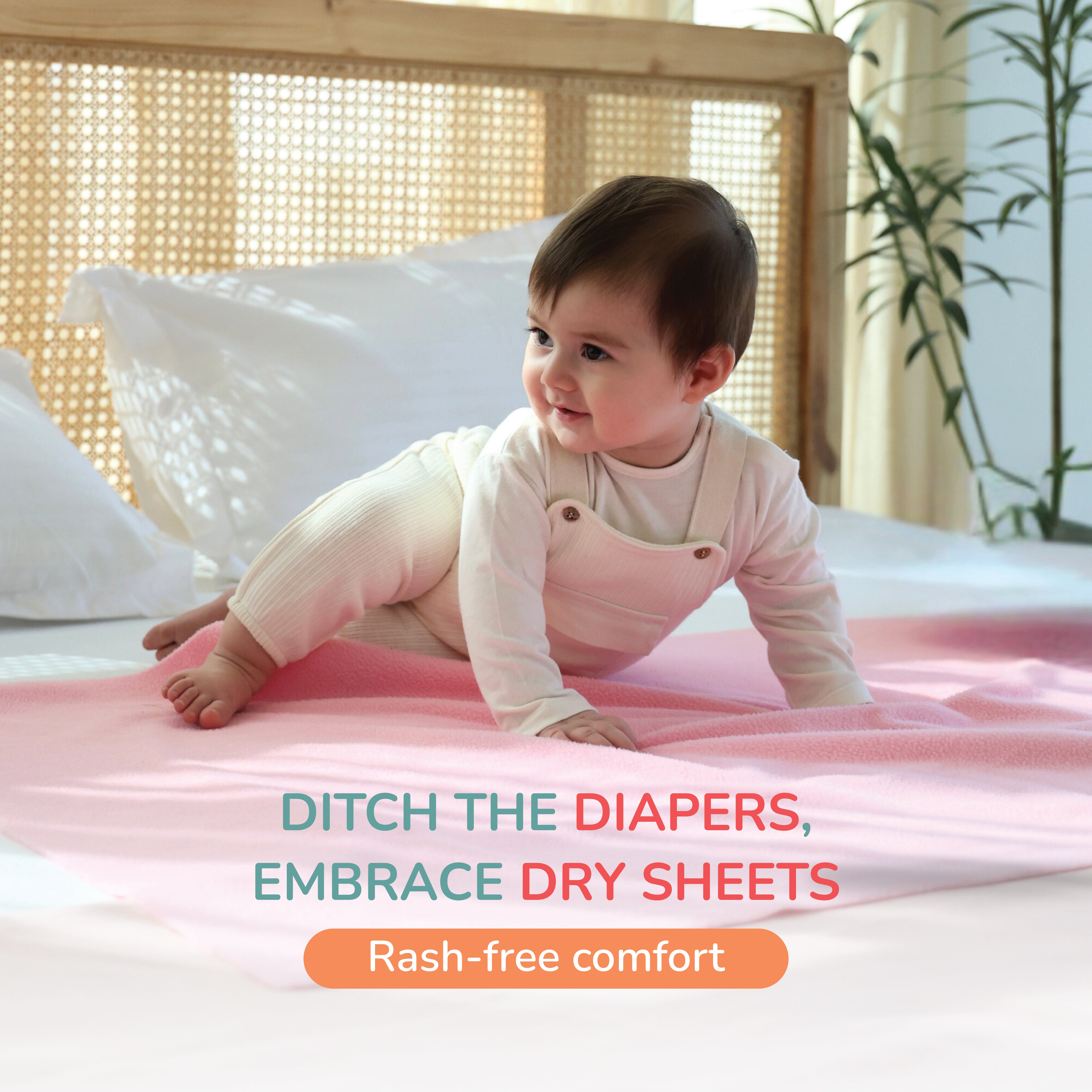 Waterproof Dry Sheet - Carrot Orange Pack 2