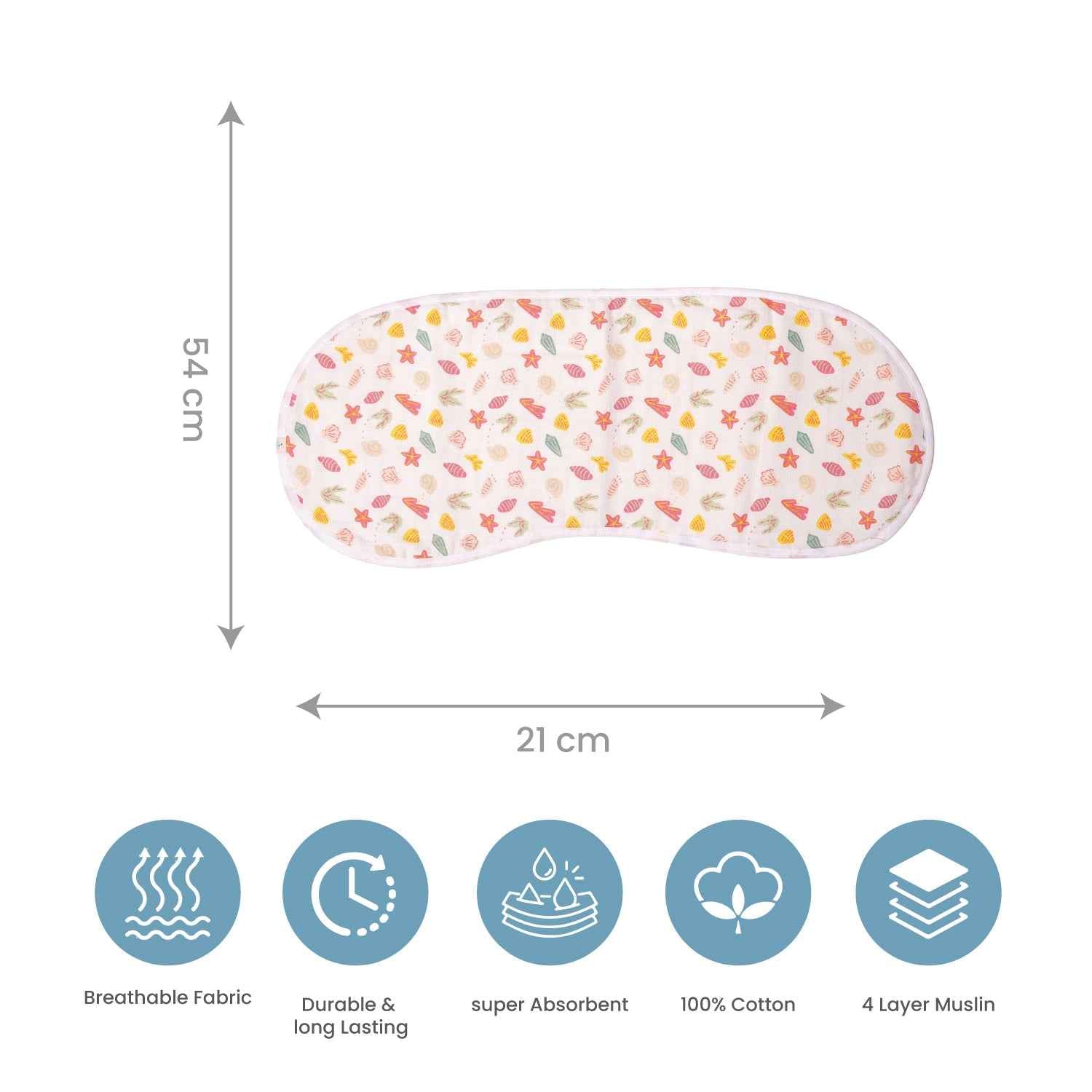 Muslin Burp Cloth – Peacock