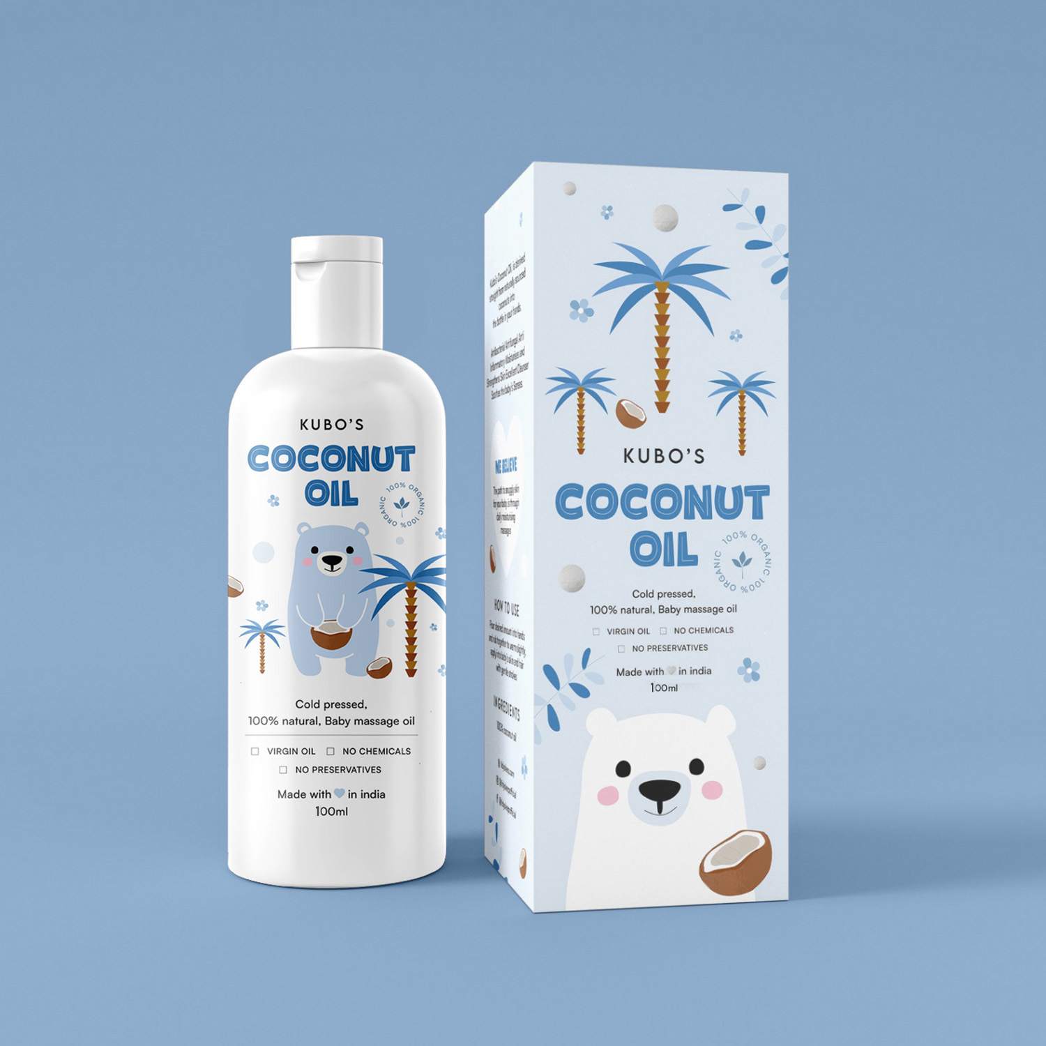 Kubo's Coconut Massage Oil (100ml)